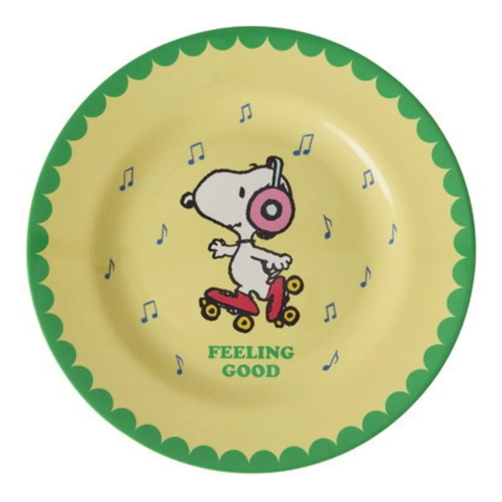 Rice x Snoopy Feeling Good Melamine Plate - Yellow product