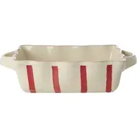 Striped Baking Dish - Red, Stoneware alternate view