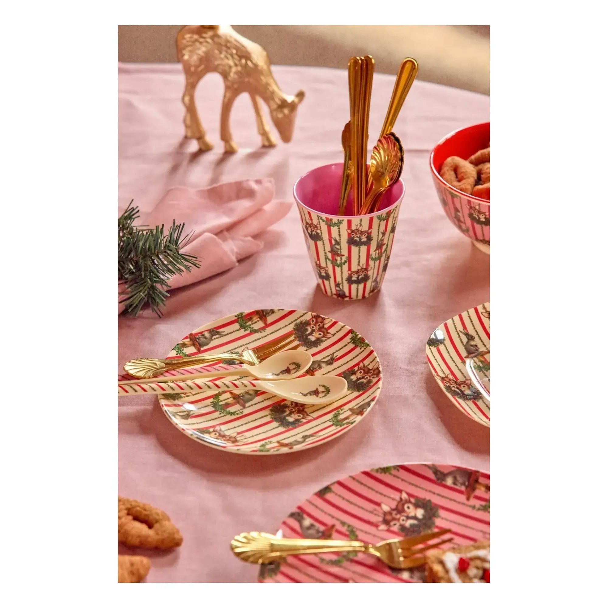 Sweet Forest Rectangle Dish - Cream, Melamine alternate view
