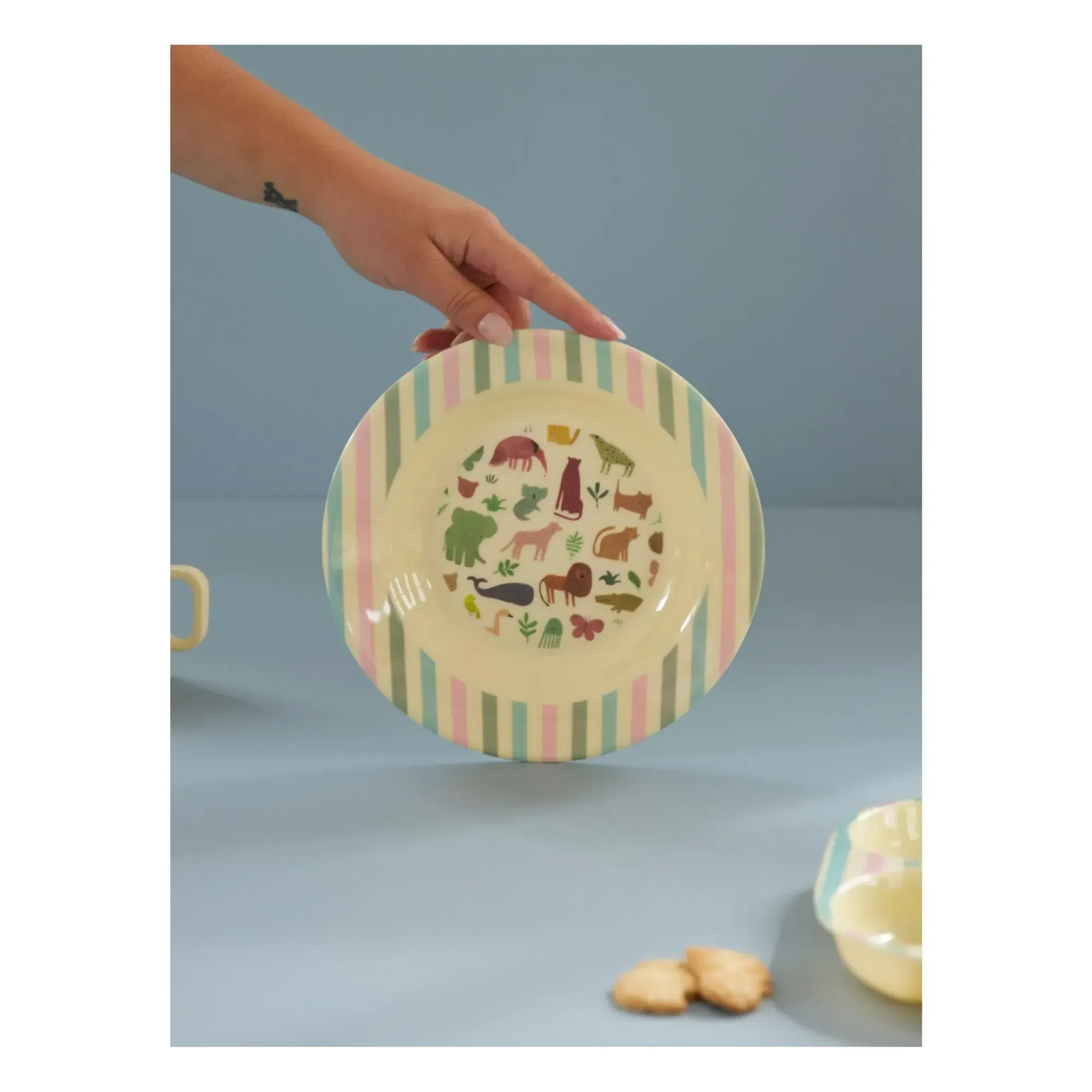 Sweet Jungle Round Plate - Multicoloured, Melamine alternate view