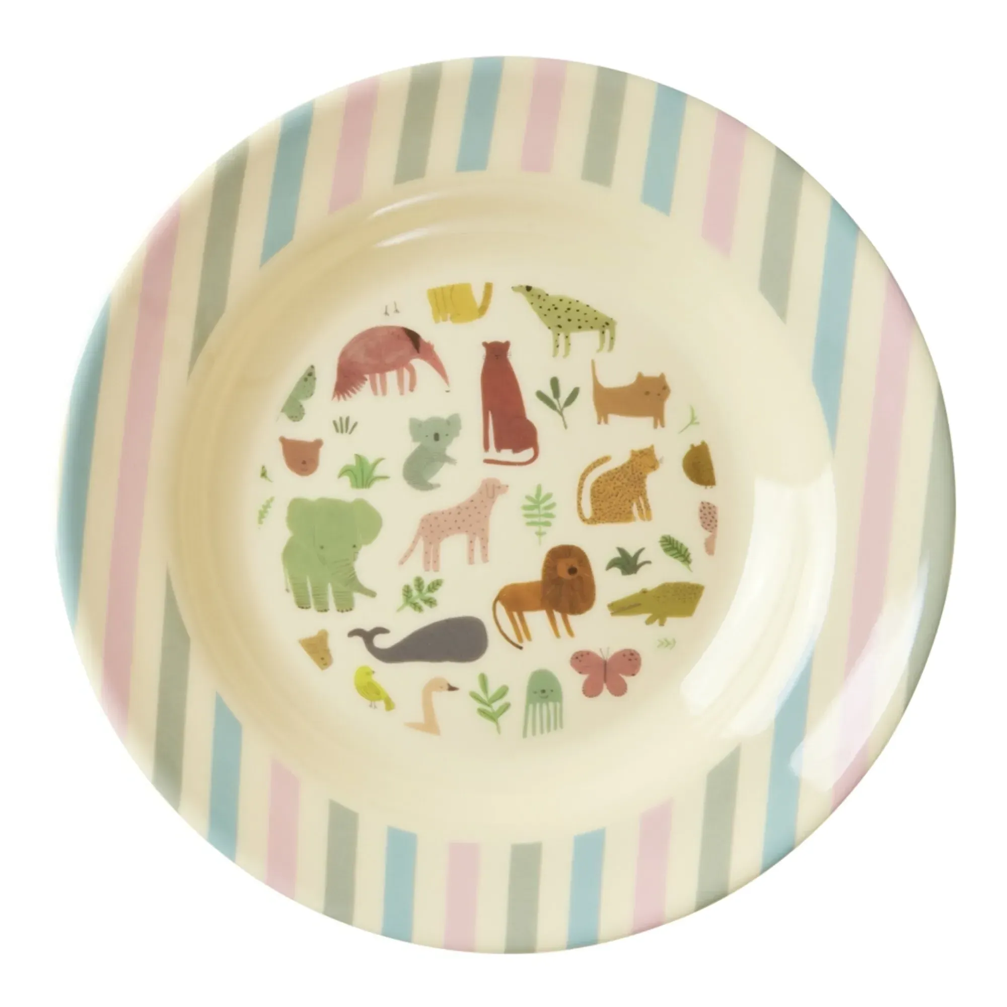 Sweet Jungle Round Plate - Multicoloured, Melamine product