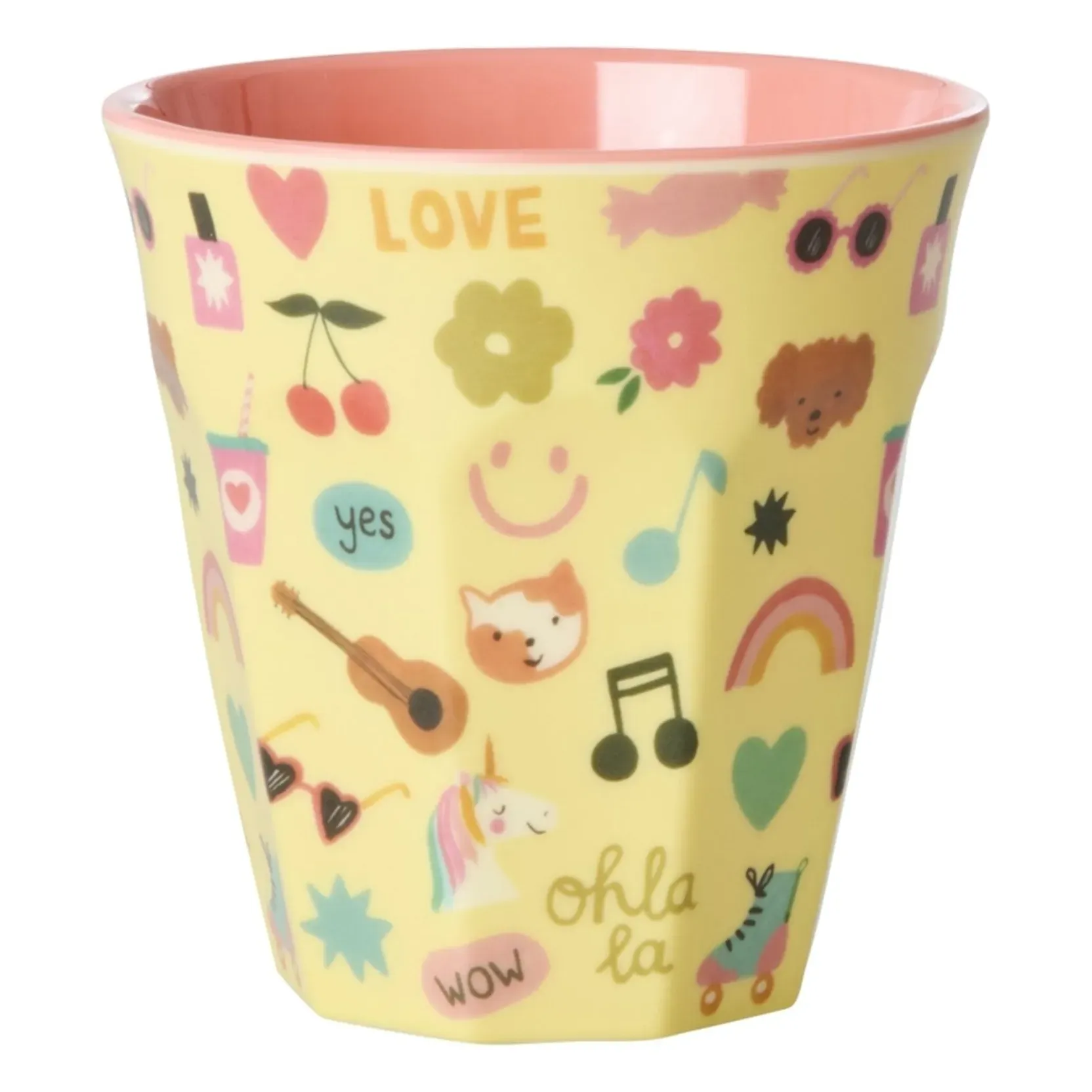 Unicorn Tumbler - Pale Yellow, Melamine product