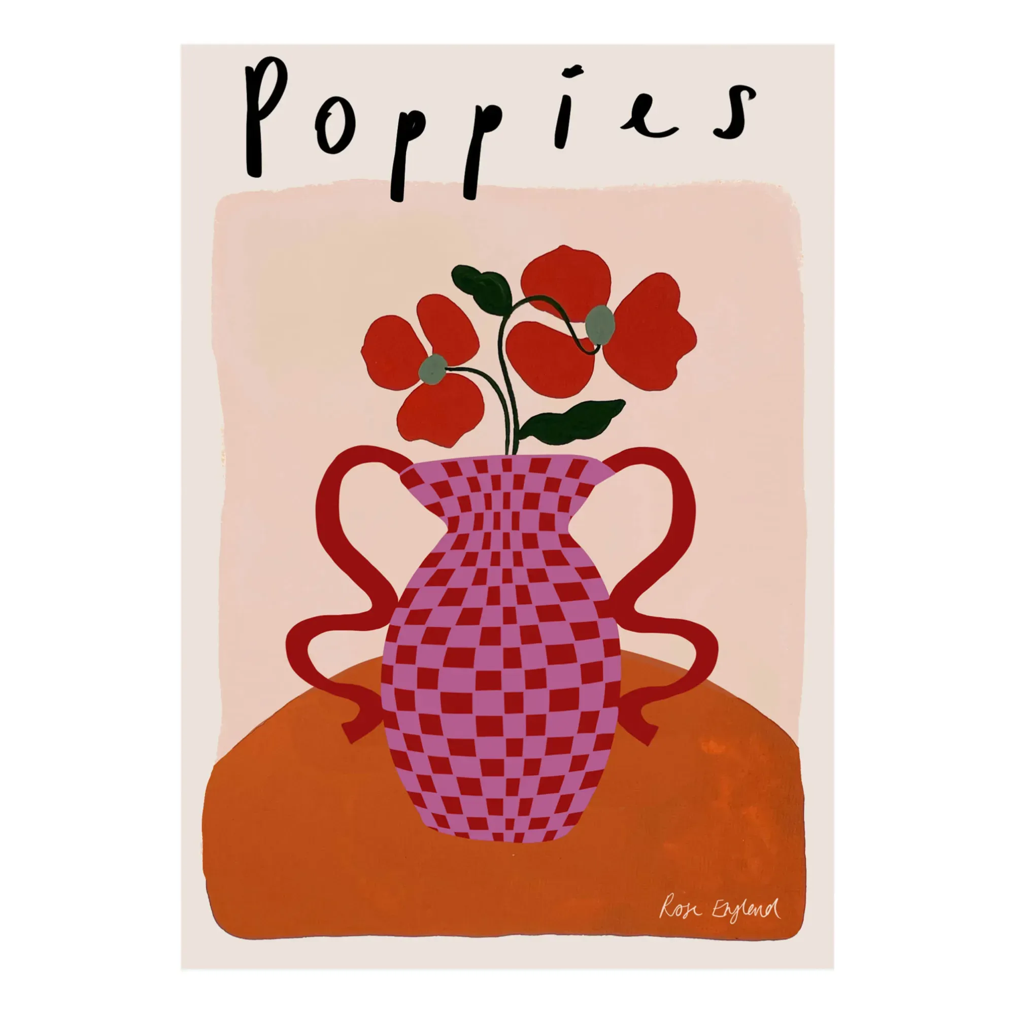 Rose England Poppies Poster - Pink product