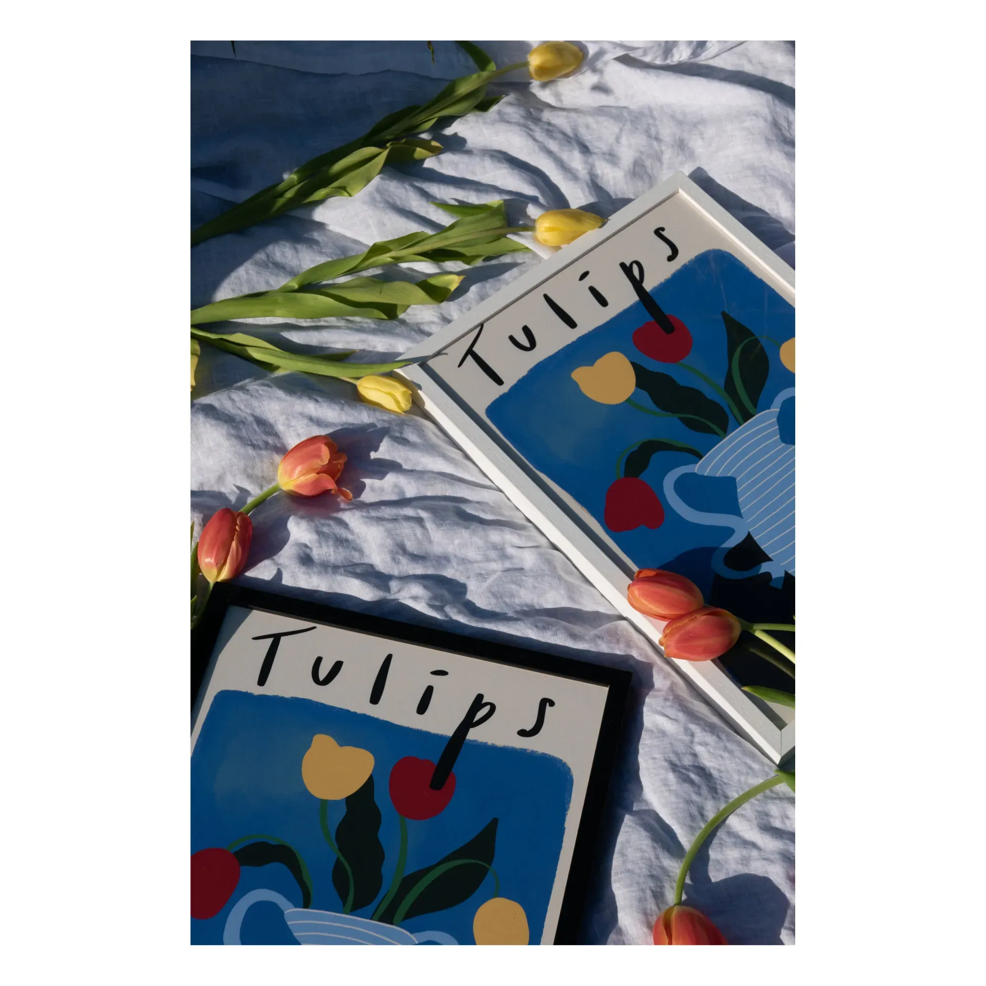Tulips Art Print - Blue alternate view
