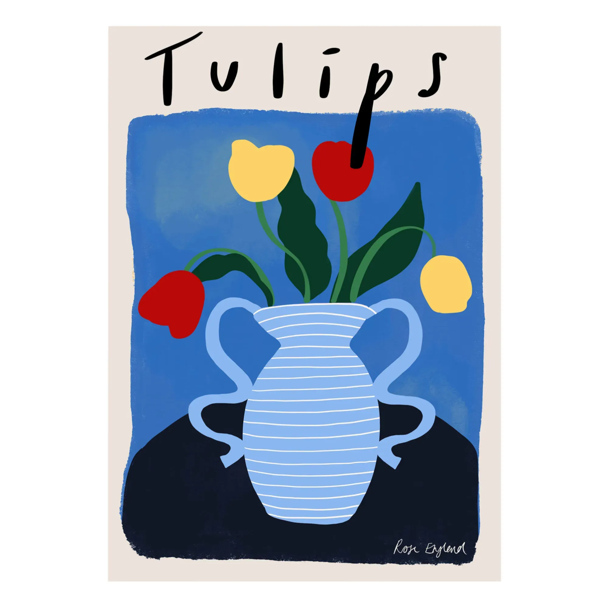 Tulips Art Print - Blue product