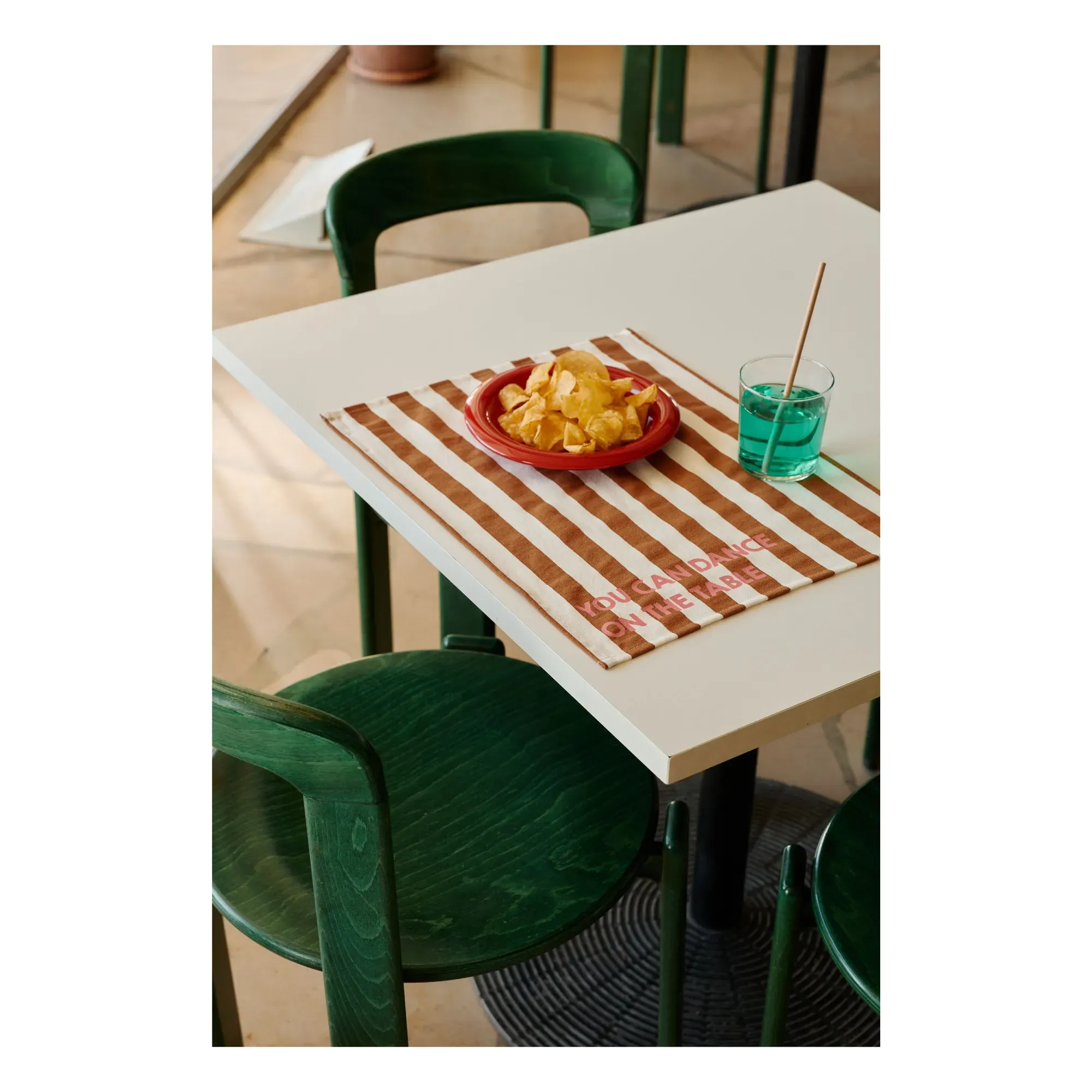 Jeannette 'You Can Dance' Placemats Set of 2 - Pink, Cotton alternate view
