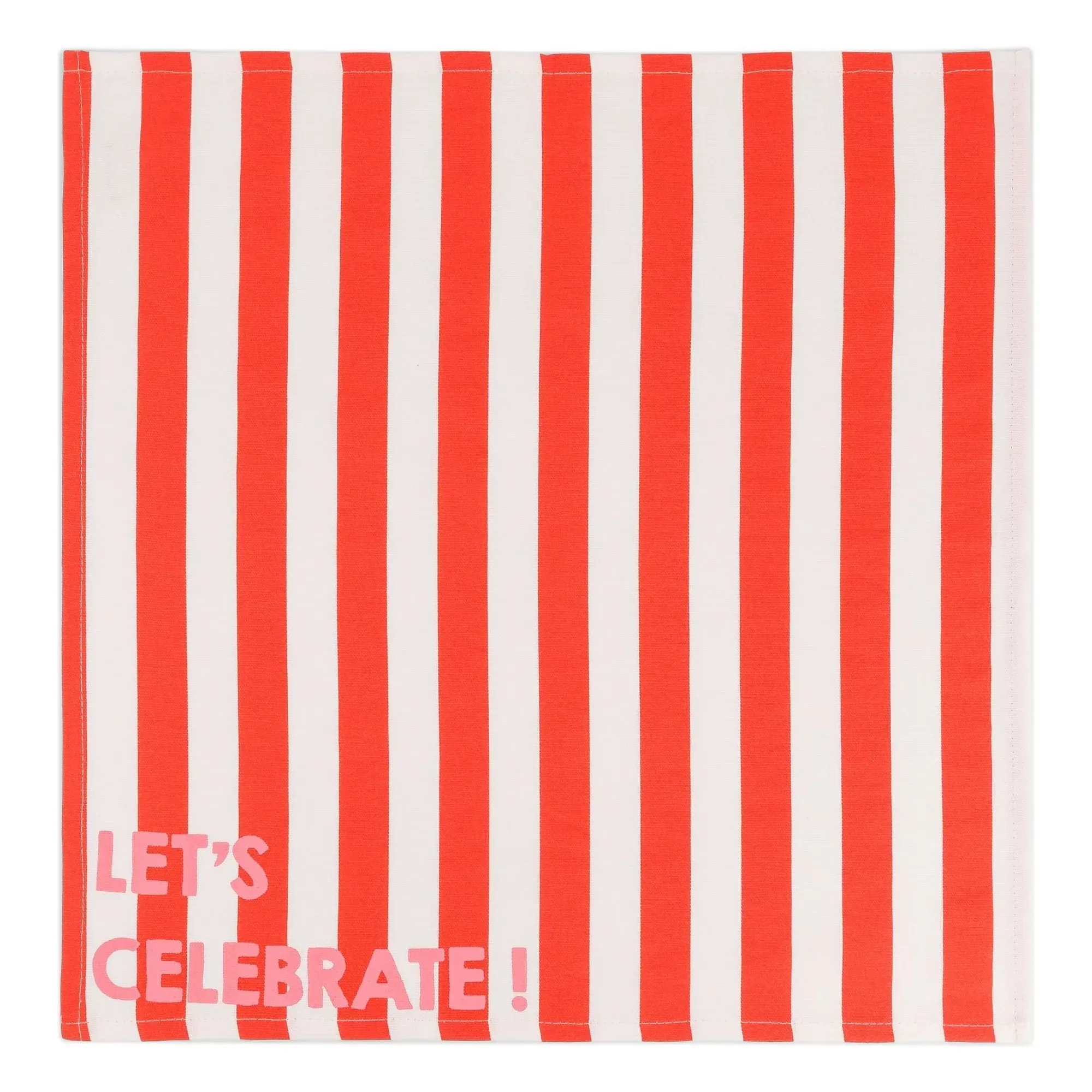 Josephine Let's Celebrate Napkins Set of 2 - Red, Cotton alternate view