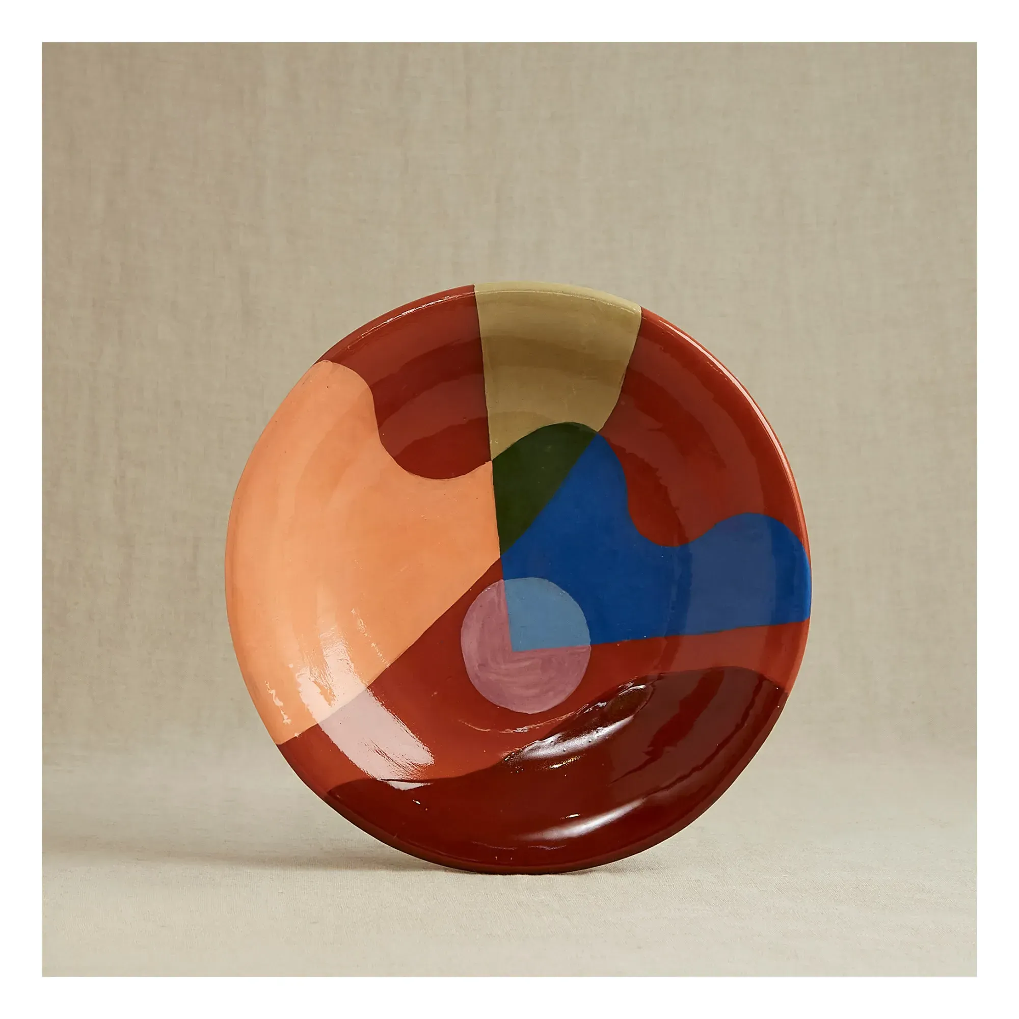 Rosi Mistou x Smallable Earthenware Salad Bowl - Terracotta, Ceramic product