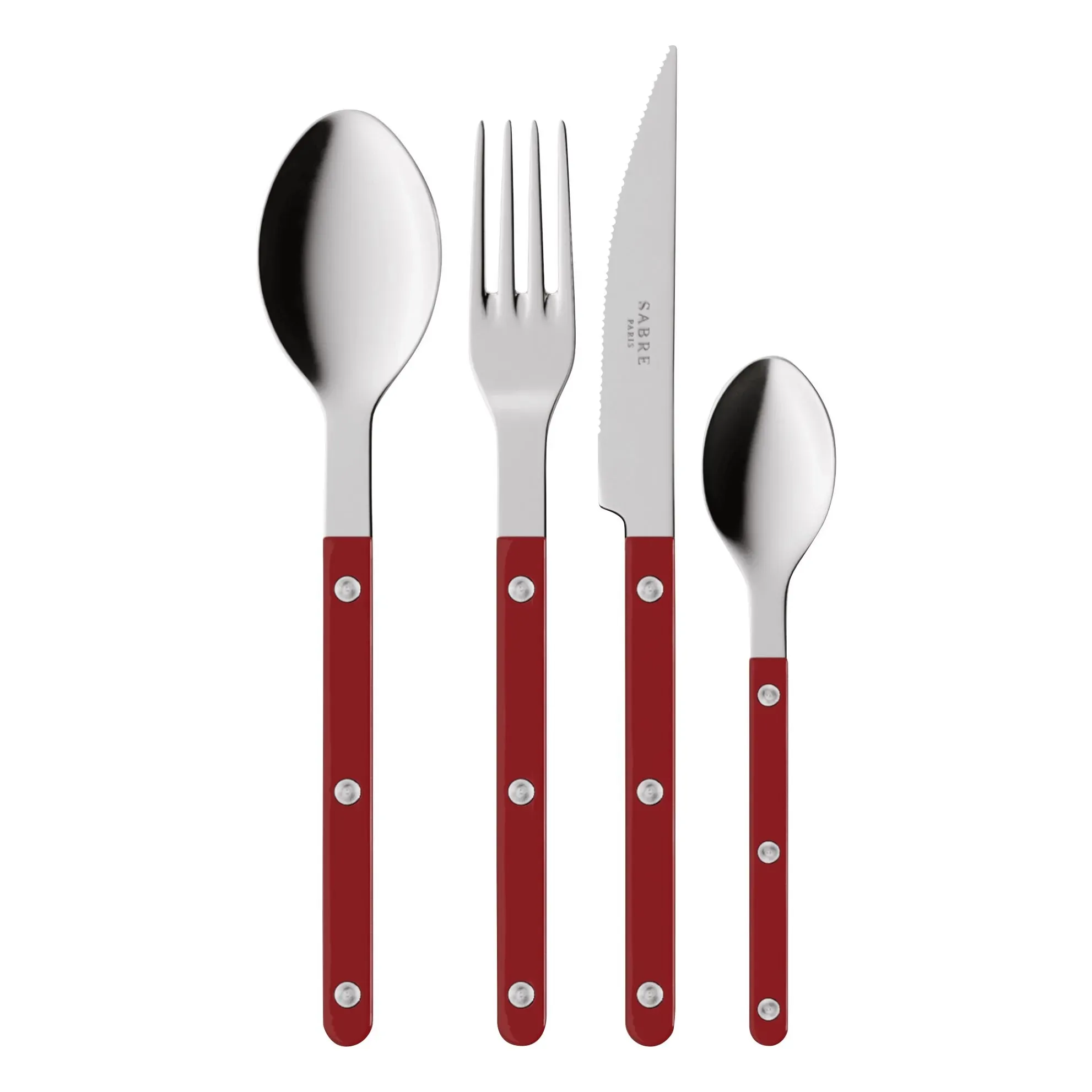 Bistrot Set of 4 Cutlery - Burgundy, Nylon product