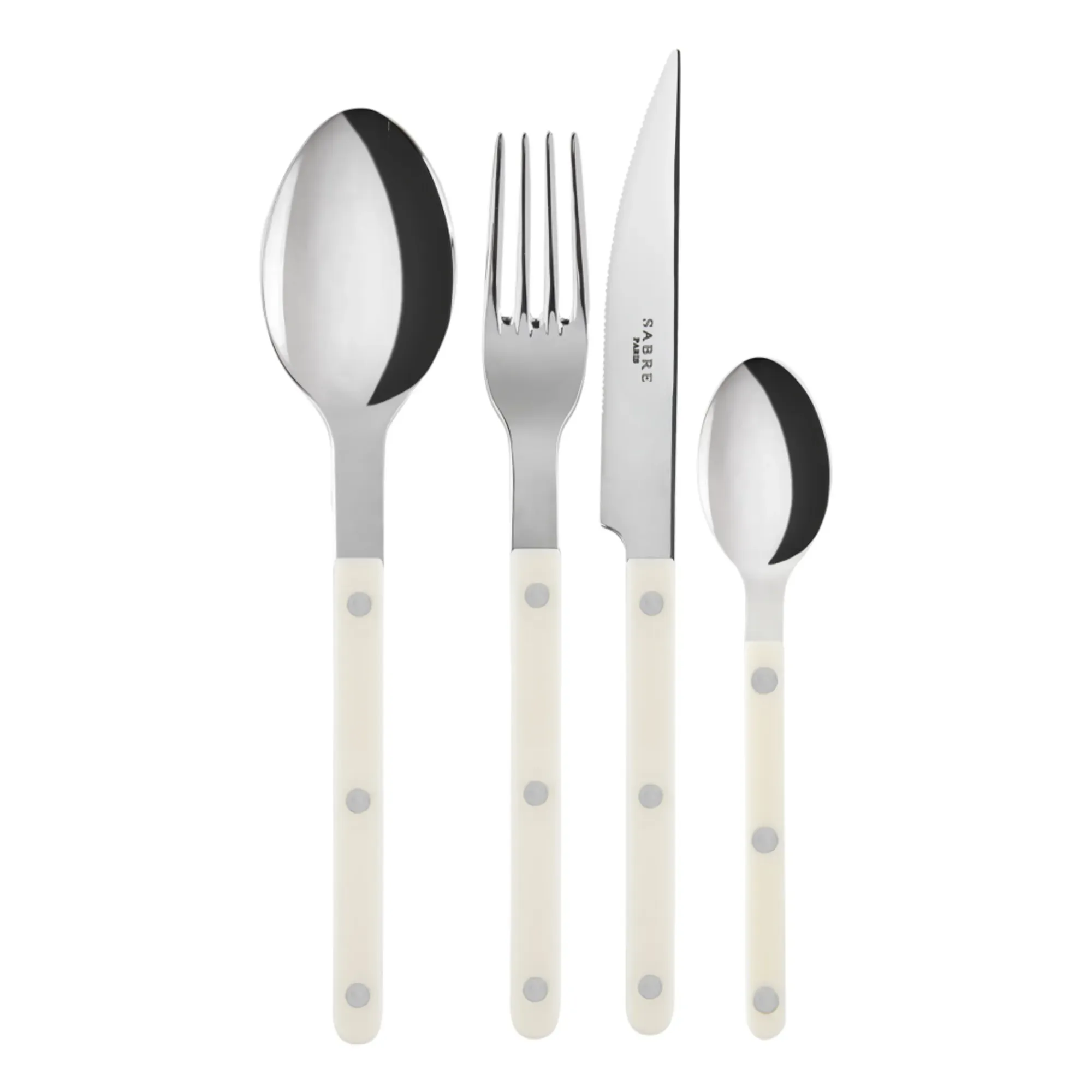 Sabre 4-Piece Cutlery Set - Ivory, Acrylic product