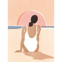 'Found Me by the Beach' Poster - Multicoloured alternate view