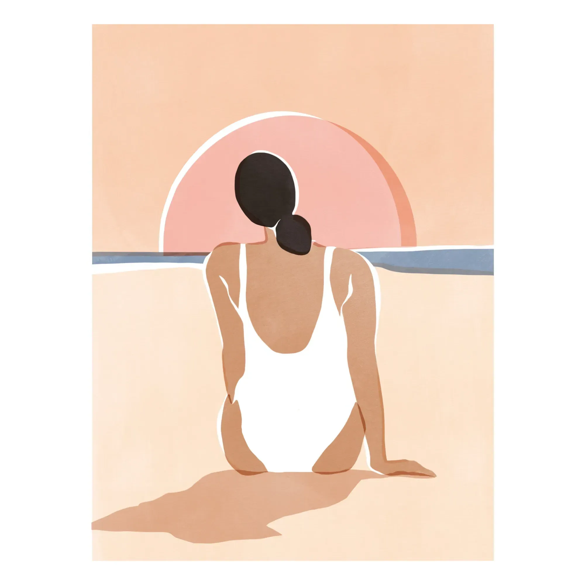 'Found Me by the Beach' Poster - Multicoloured product