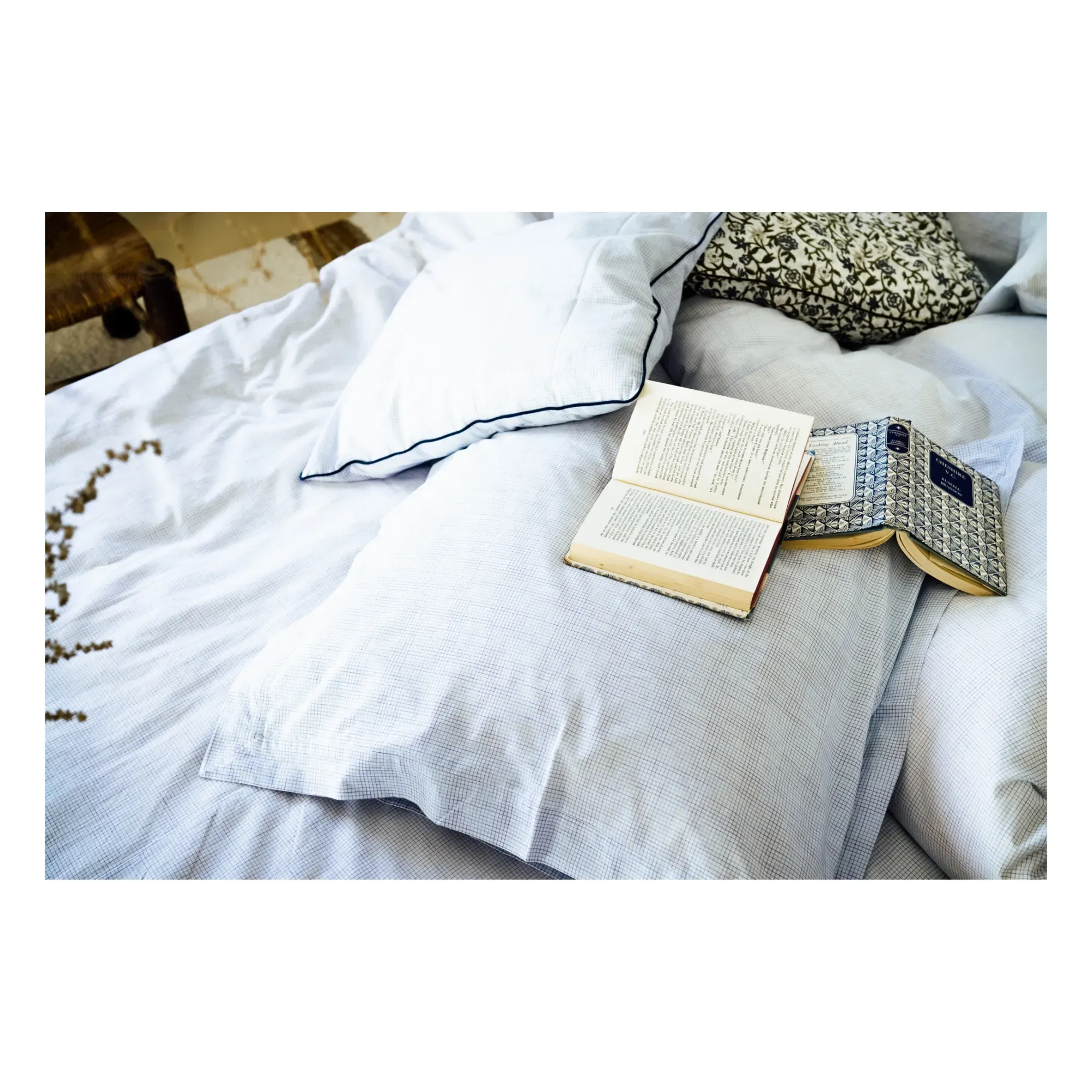 Paul Hand Woven Pillowcase Set of 2 - Light Blue, Cotton alternate view