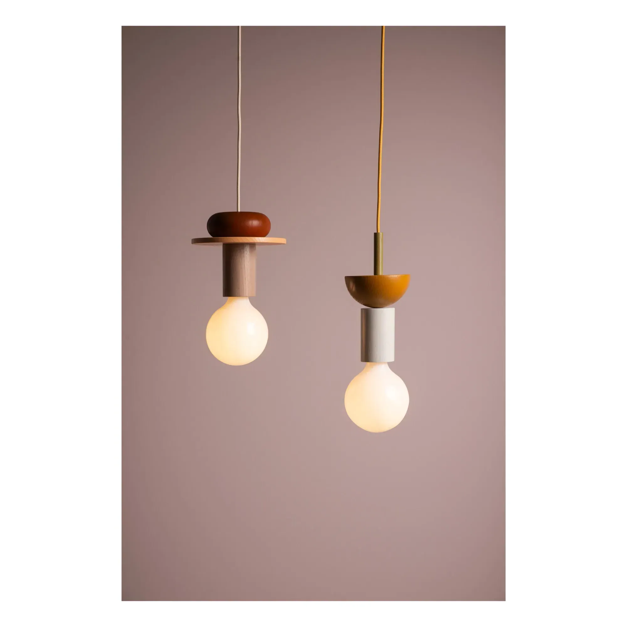 Junit Dia Pendant Lamp - Natural, Ash Wood alternate view