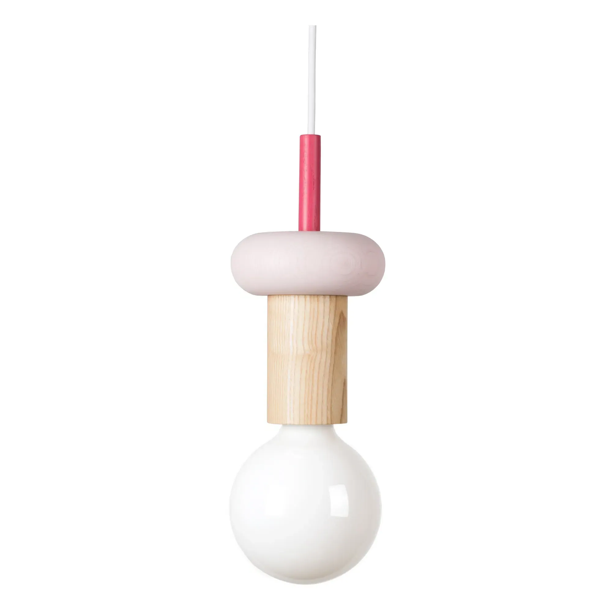 Junit Drop Pendant Light - Pink, Ash Wood product