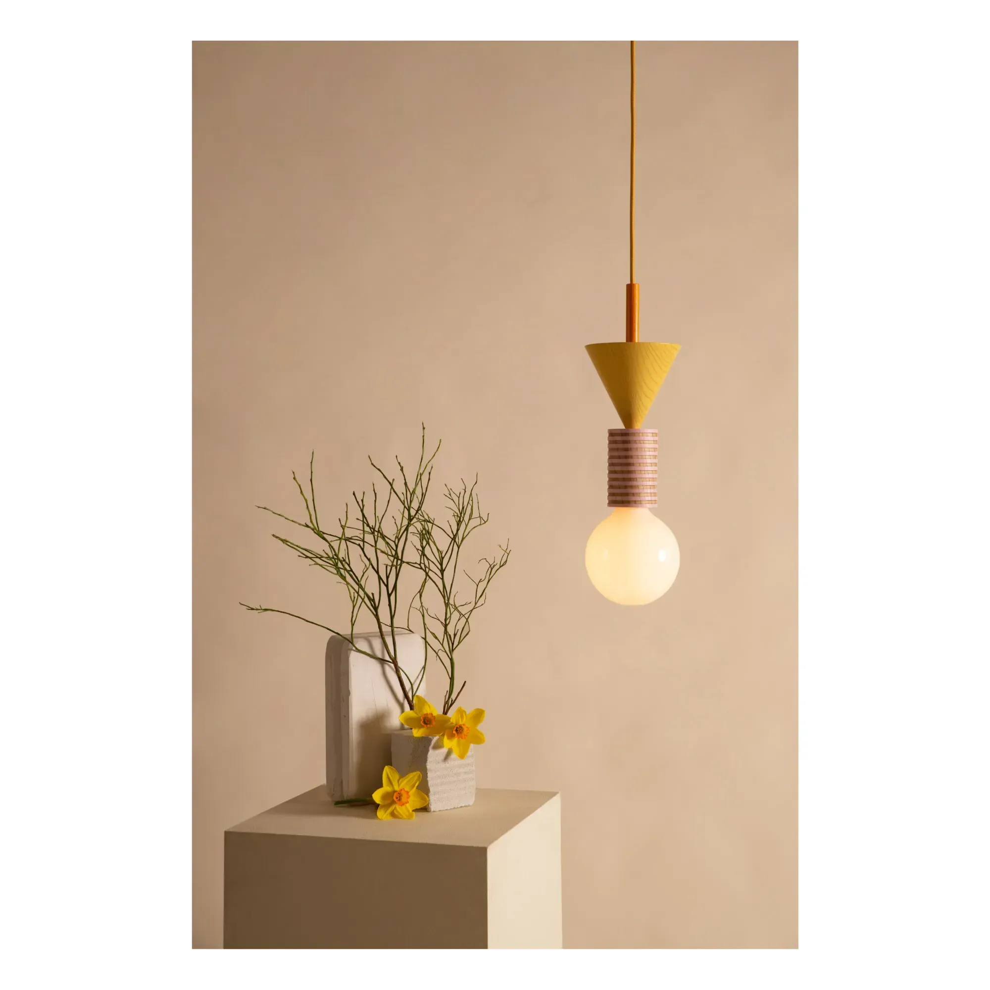 Junit Fruta Pendant Lamp - Ochre, Ash Wood alternate view