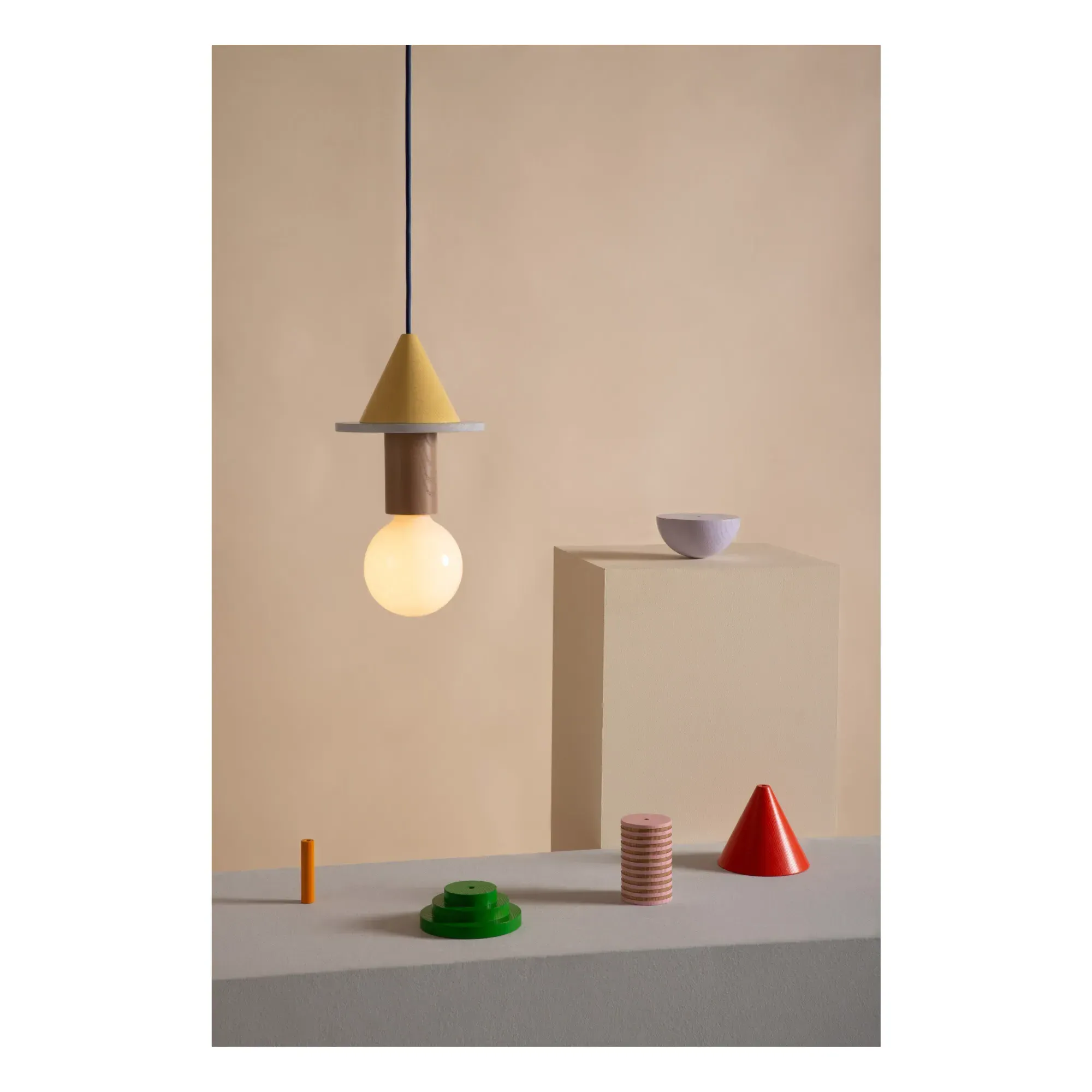 Junit Pendant Lamp - Coffee, Ash Wood alternate view