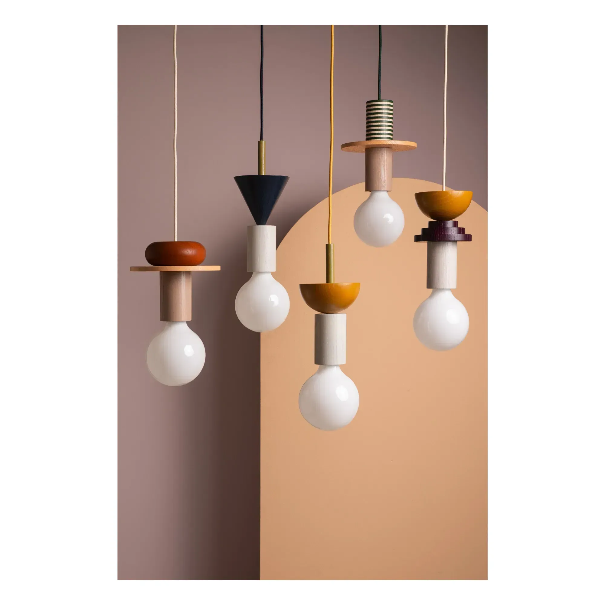 Junit Tame Pendant Light - Natural, Ash Wood alternate view