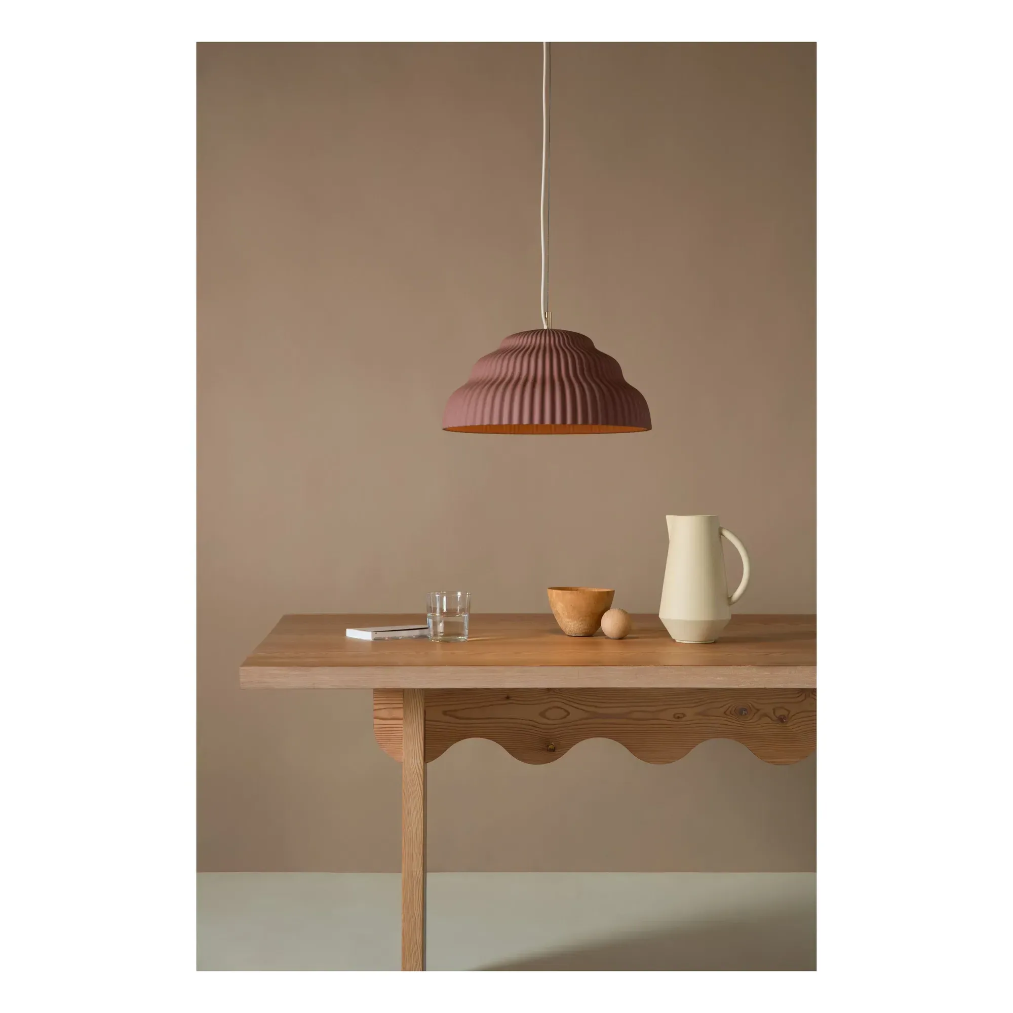 Kaskad Ceramic Suspension Lamp - Rust alternate view