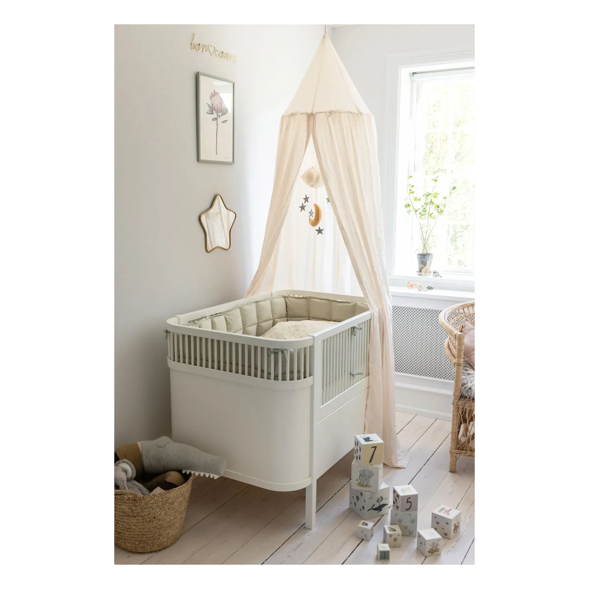 Sebra Bed Canopy - Nude, Organic Cotton alternate view