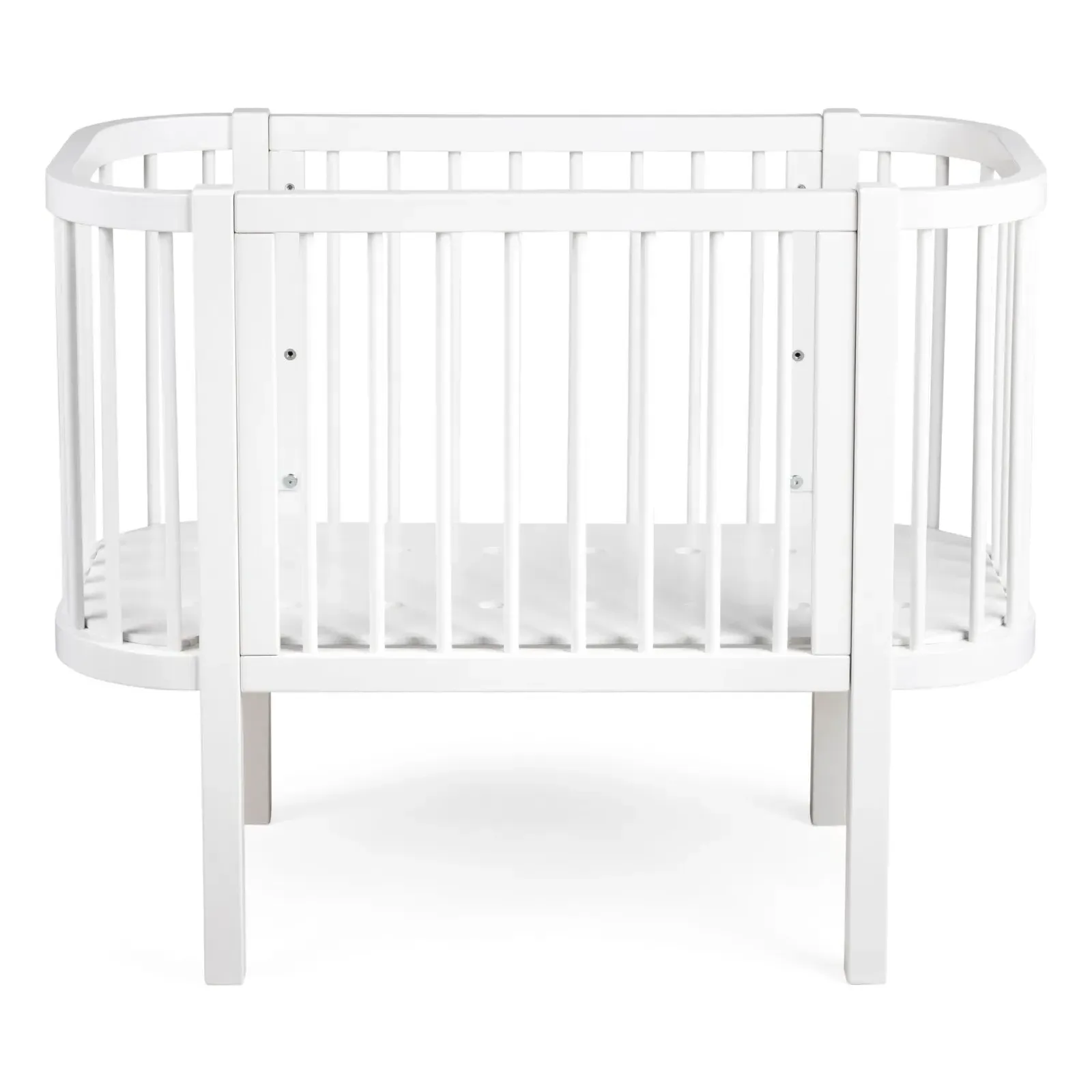 Sebra Bedside Crib - White, Beech Wood product