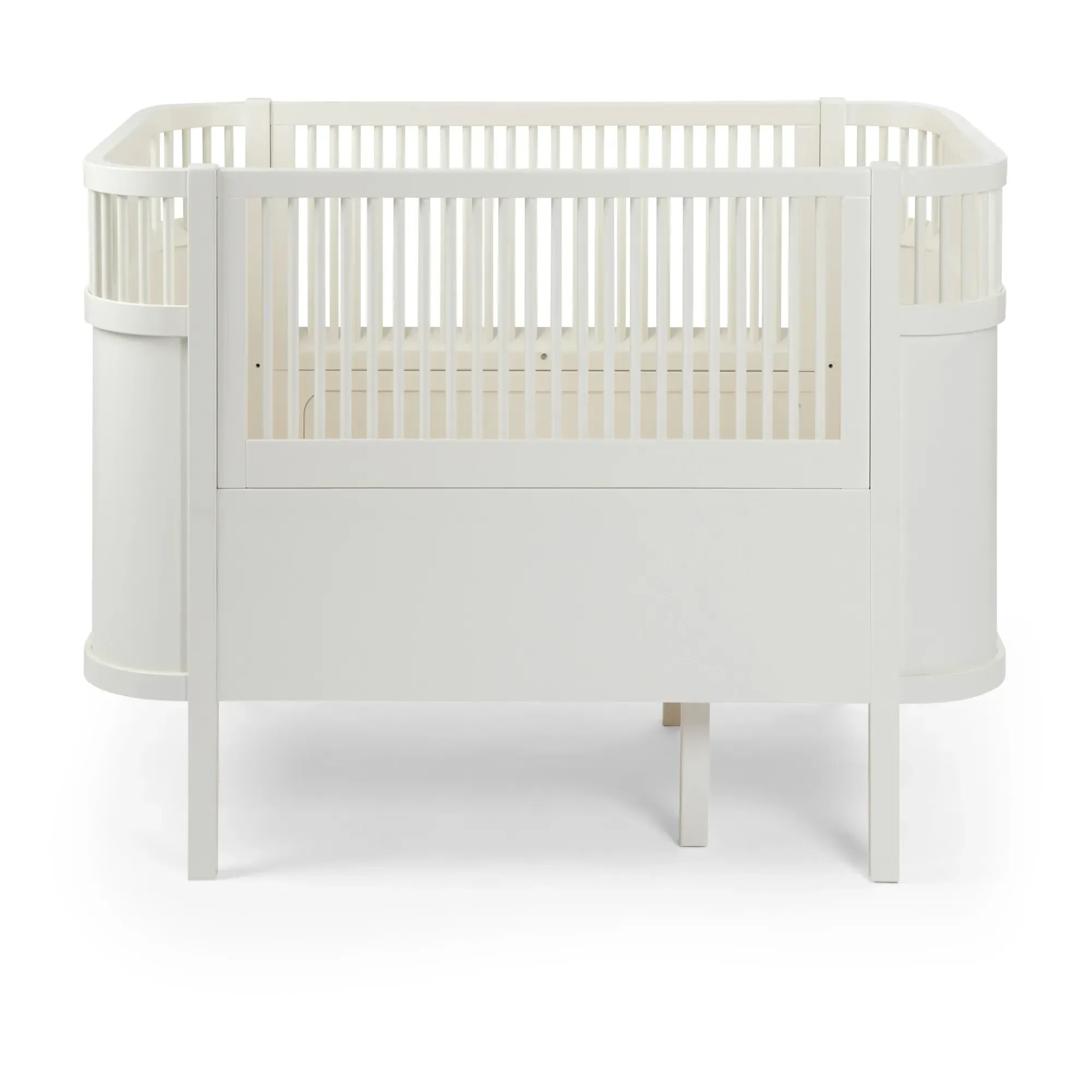 Sebra Convertible Cot to Junior Bed - White, Birch Wood product