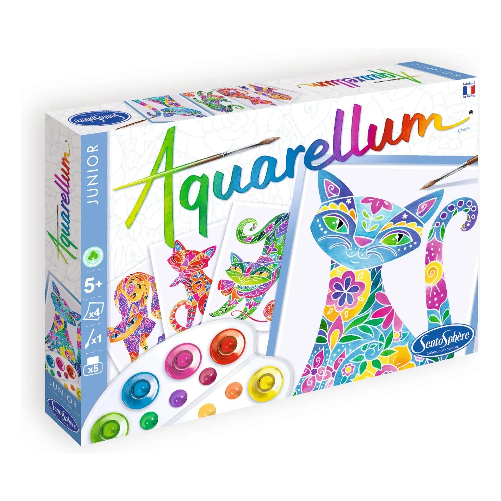 Aquarellum Cats Painting Set - Multicoloured alternate view