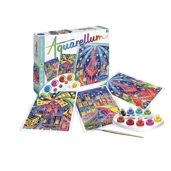 Aquarellum Paris By Night Painting Set - Multicoloured product