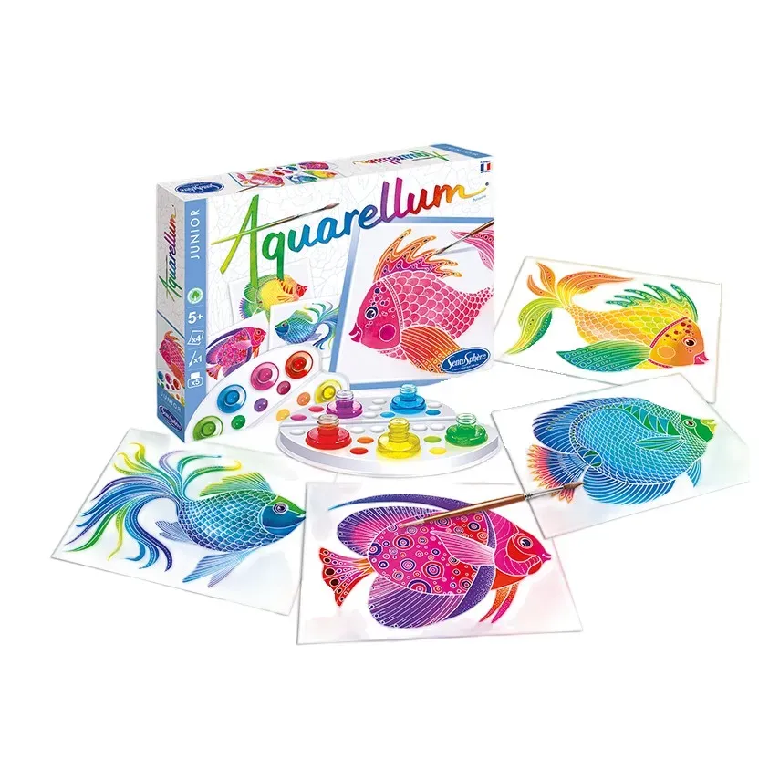 Watercolor Painting Fish - Multicoloured product