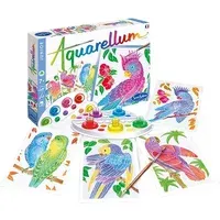 Watercolor Painting Parrots - Multicoloured alternate view