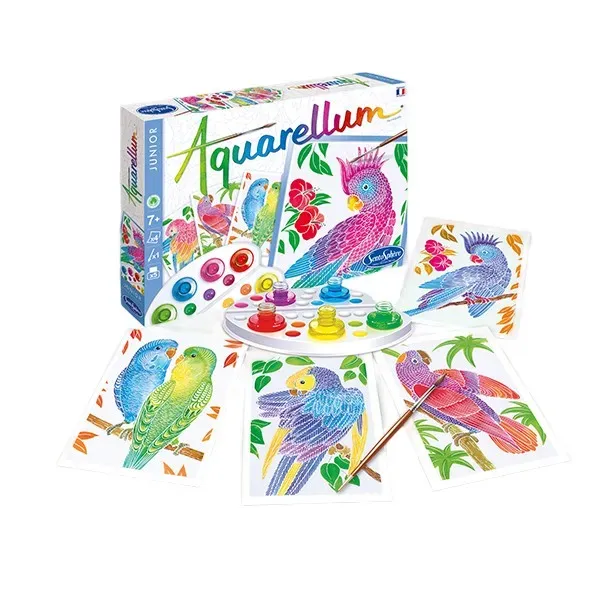 Watercolor Painting Parrots - Multicoloured product