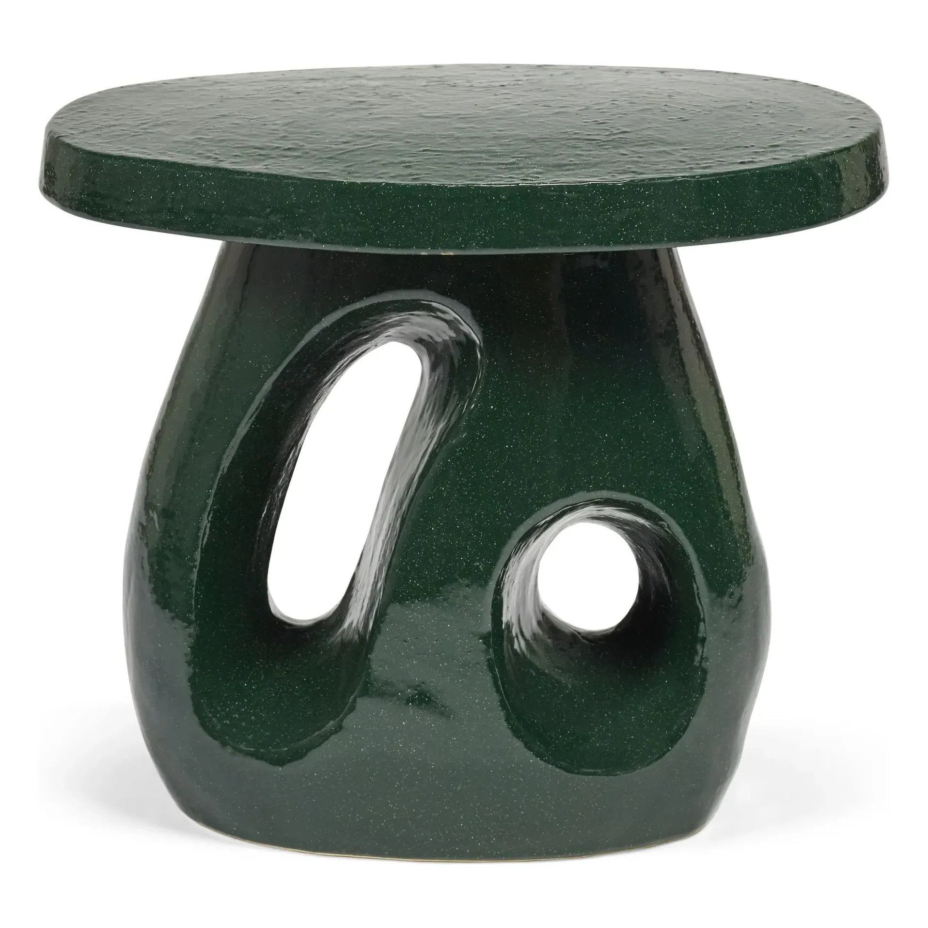 Amé 10 Side Table - Dark Green, Stoneware product