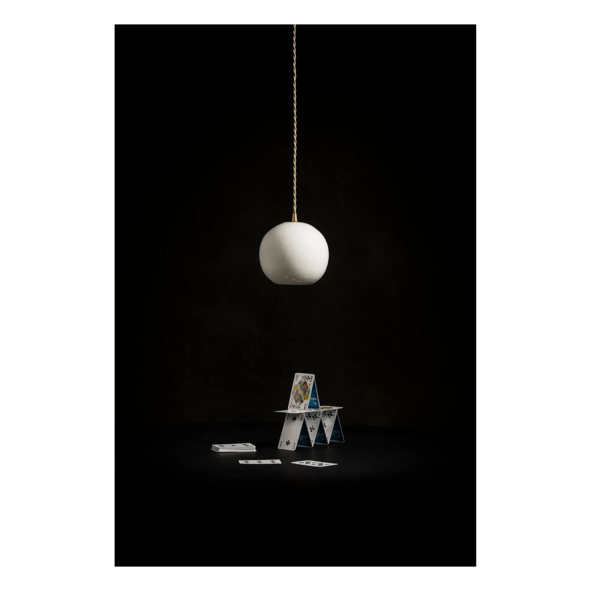 Anita Le Grelle Cosmo Hanging Lamp - White, Porcelain alternate view