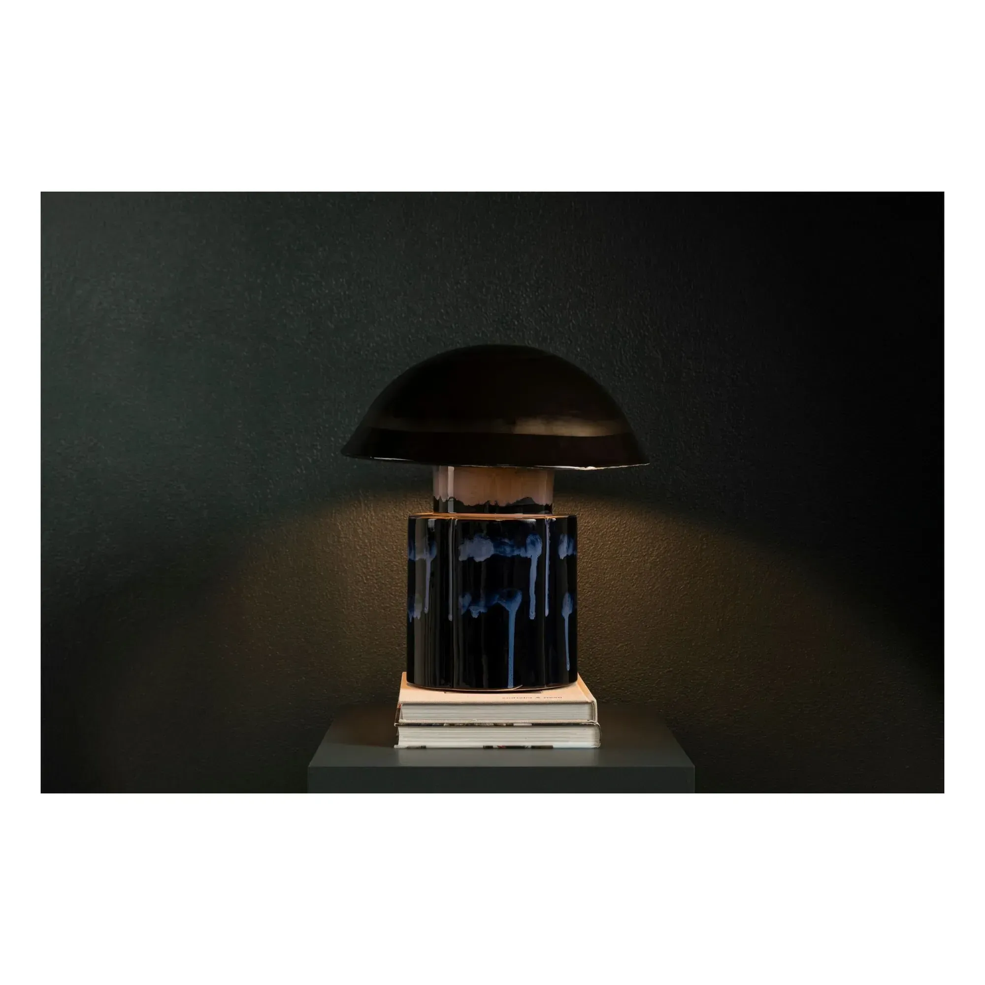 Anita Le Grelle John Stoneware Table Lamp - Navy Blue alternate view