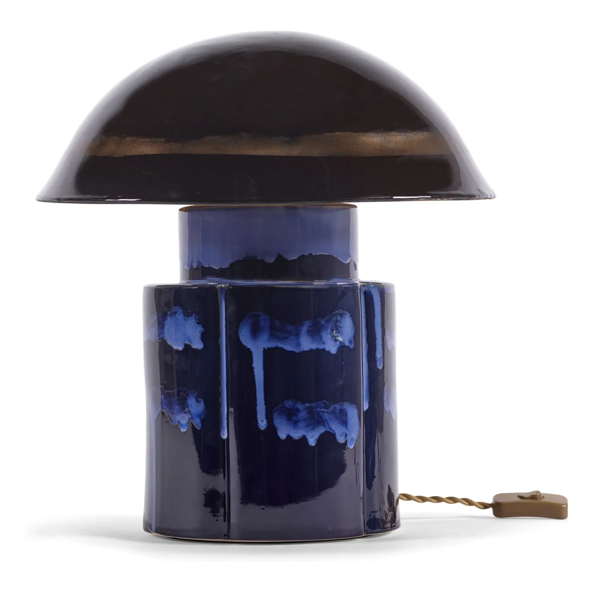 Anita Le Grelle John Stoneware Table Lamp - Navy Blue product