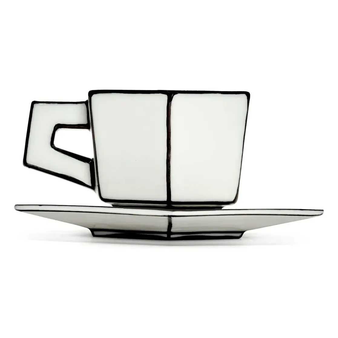 Annabet Philips Carte Blanche Espresso Cup and Saucer Set of 2 - Porcelain alternate view
