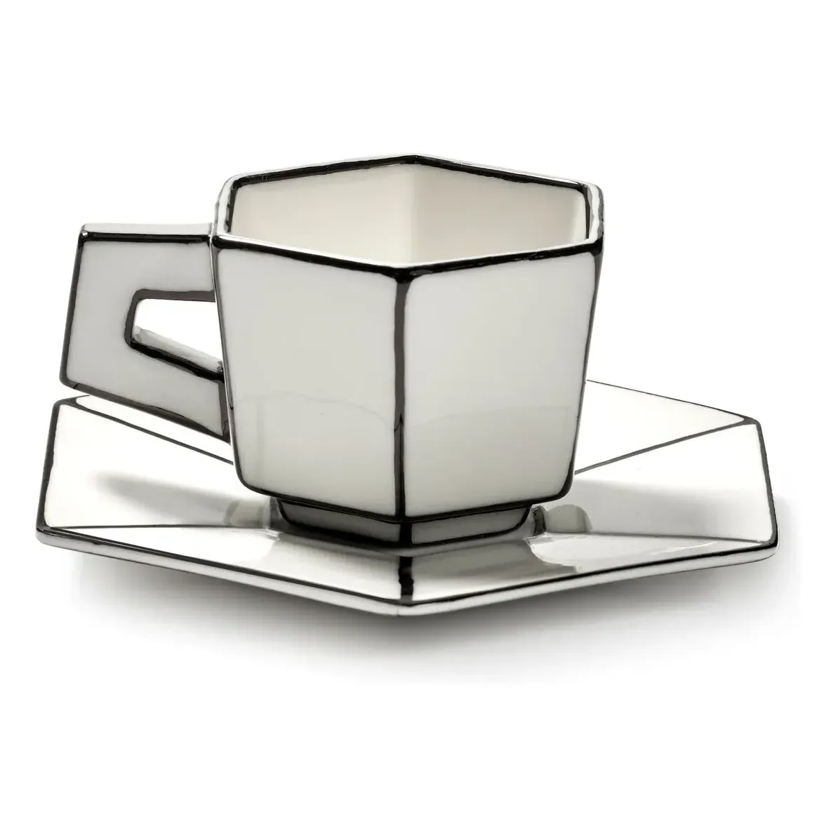 Annabet Philips Carte Blanche Espresso Cup and Saucer Set of 2 - Porcelain product