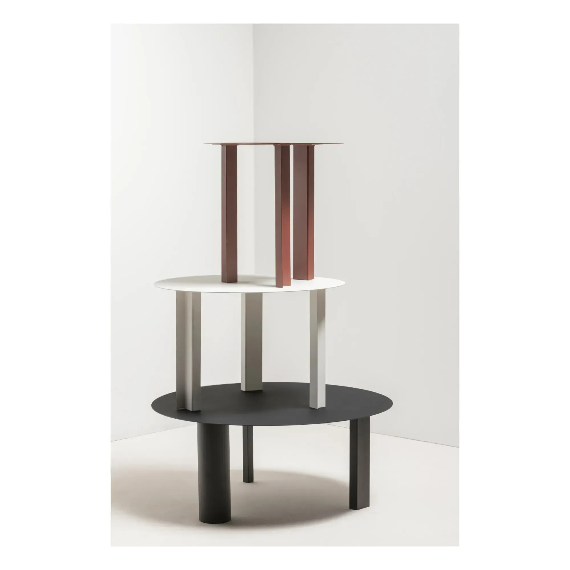 Antonino Sciortino Tubes Side Table - Black, Steel alternate view