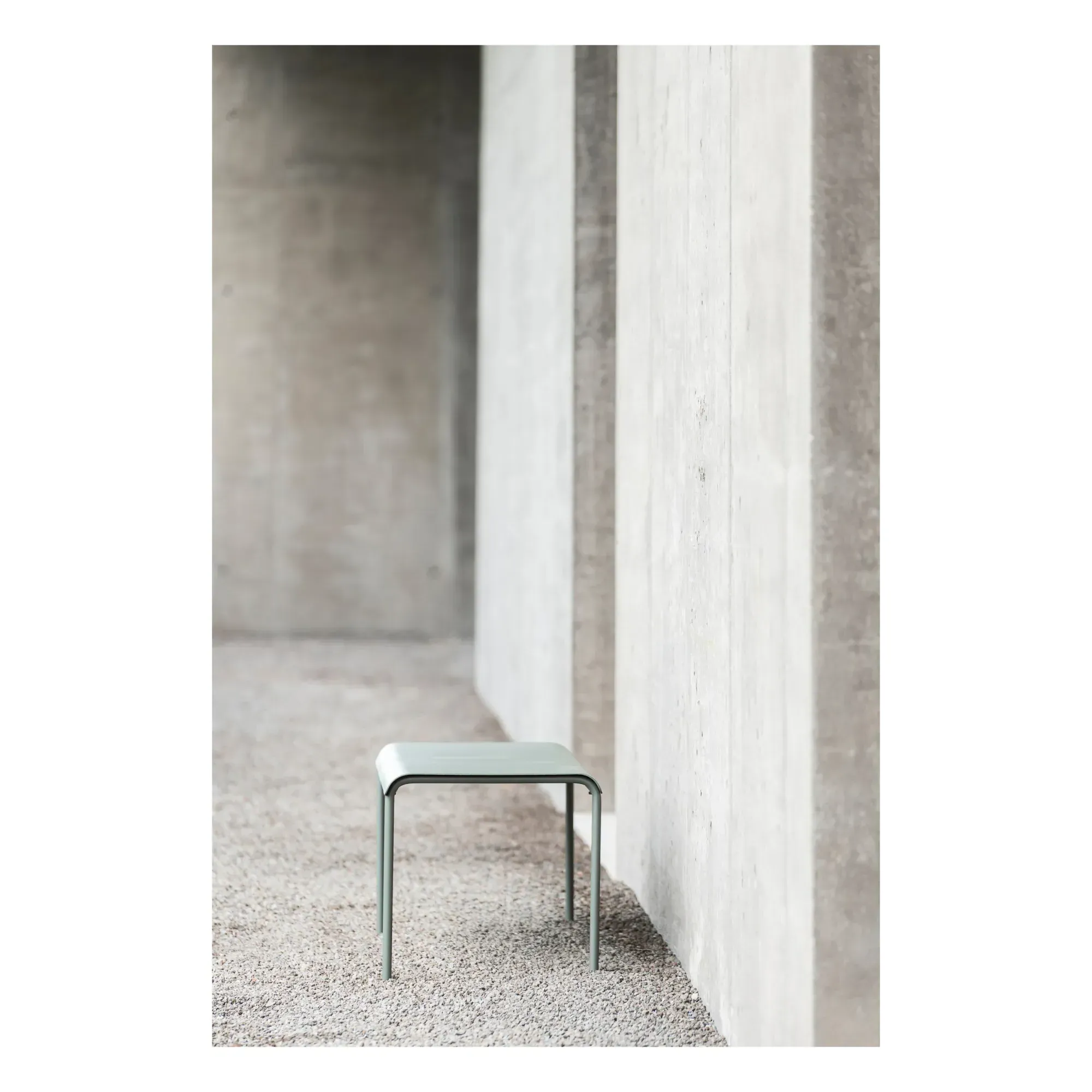 August Outdoor Stool - Eucalyptus, Aluminium alternate view