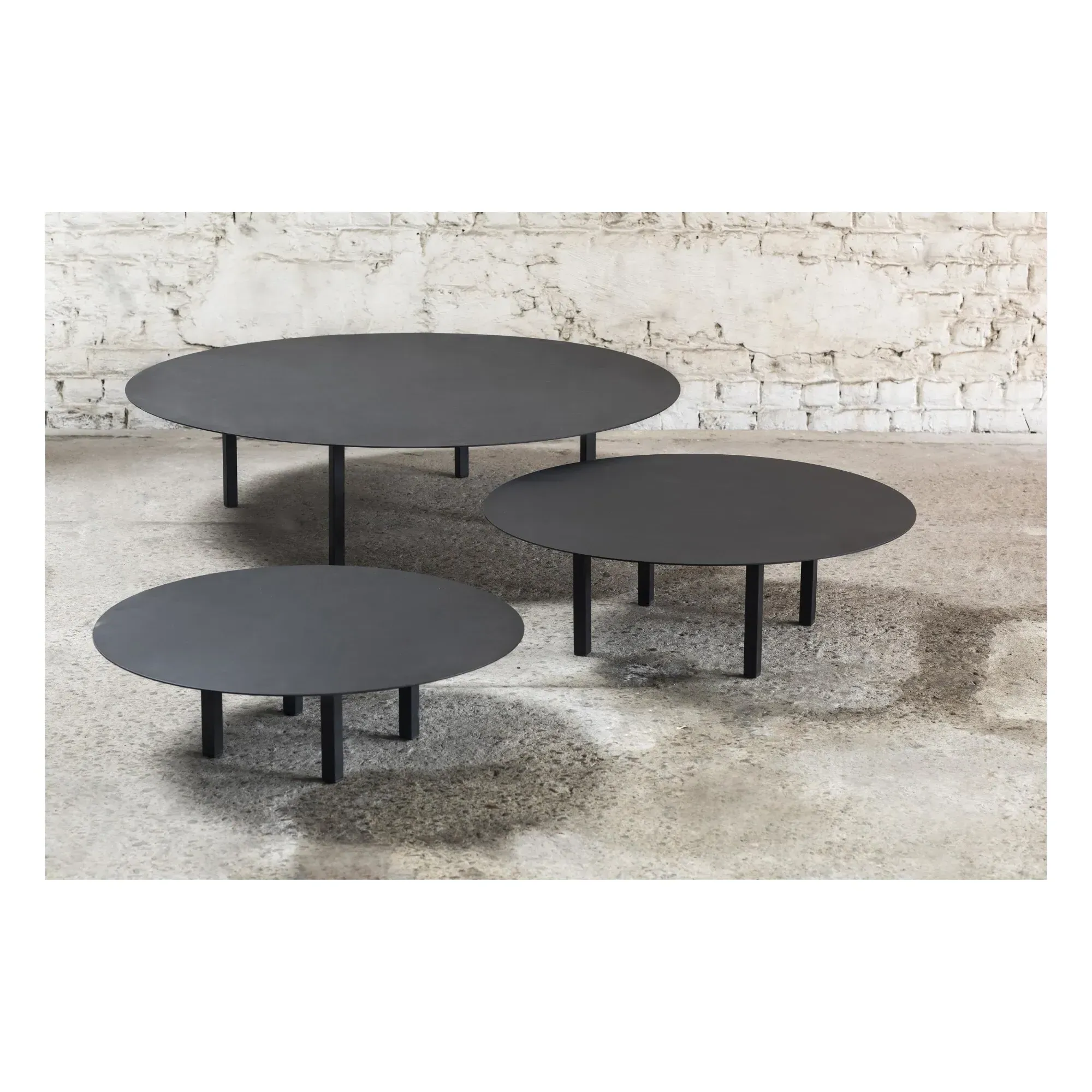 Bea Mombaers No.2 Round Coffee Table - Black, Metal alternate view