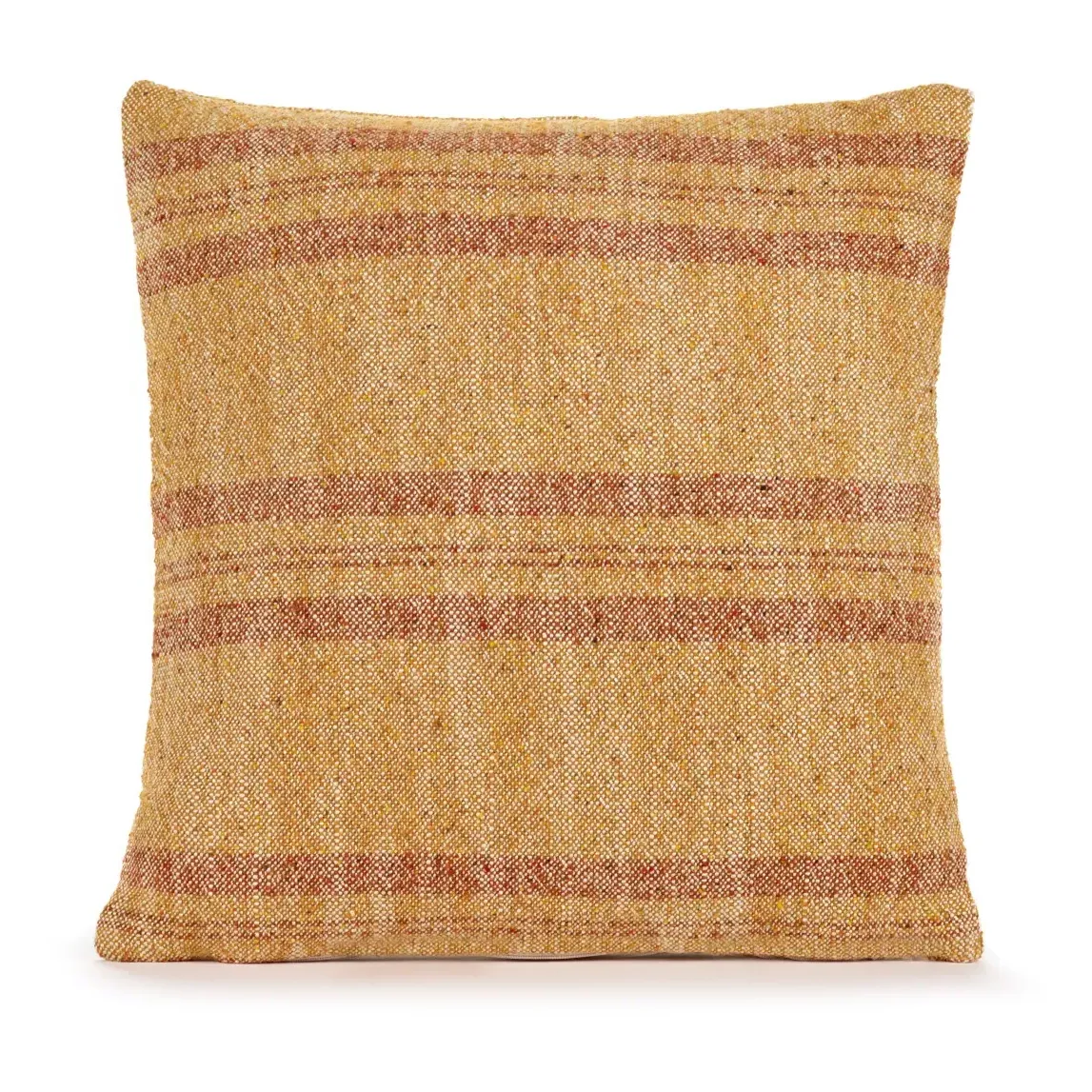 Bea Mombaers Striped Cushion - Ochre, Linen product