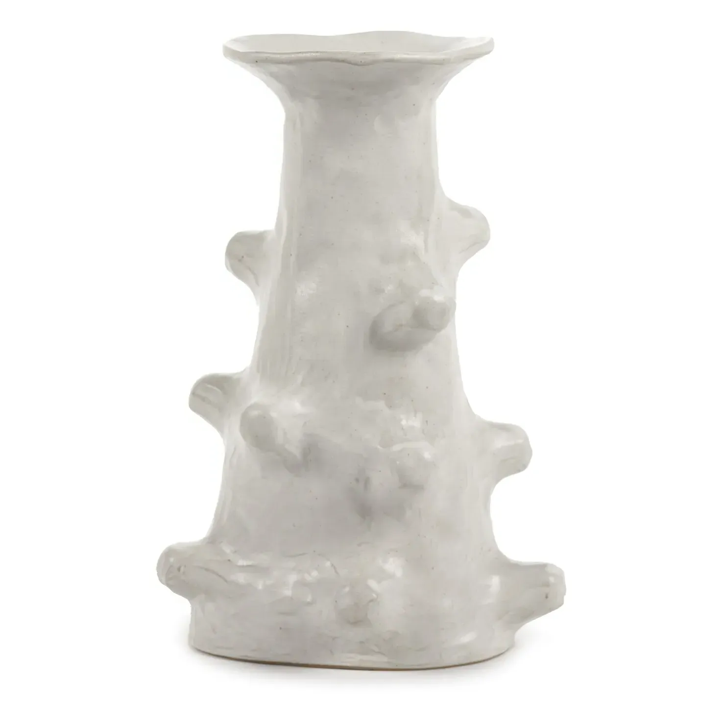 Billy Ceramic Vase - White, Sandstone product