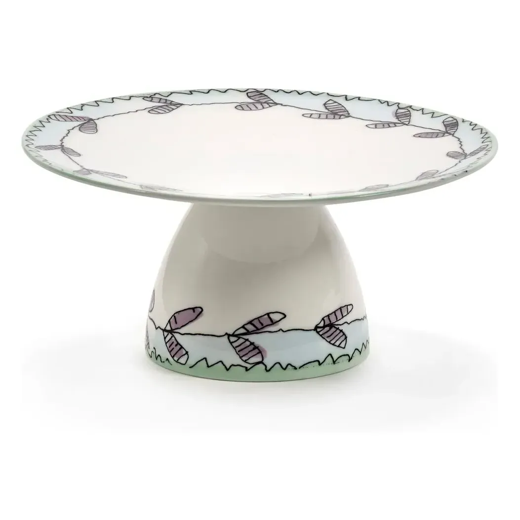 Blossom Marni Cake Dish - White, Fine Bone China alternate view