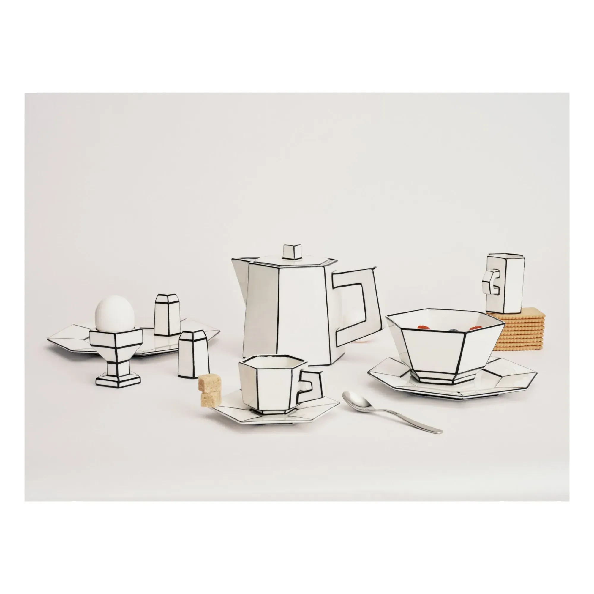 Carte Blanche Bowls Set of 2 - White, Porcelain alternate view