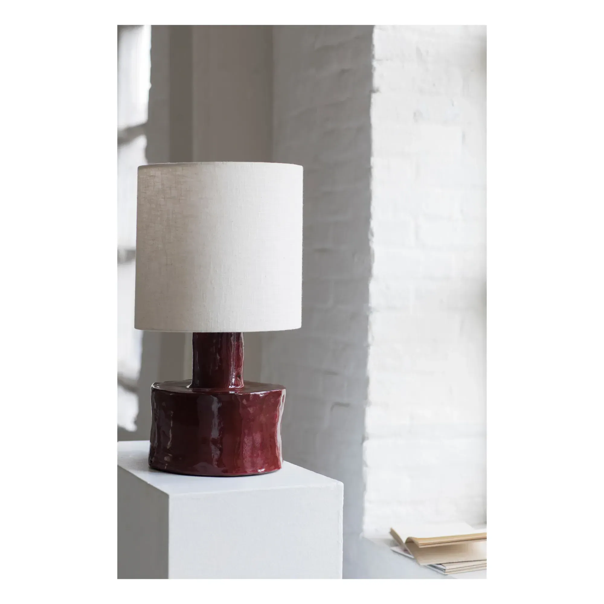 Catherine Table Lamp - Red, Ceramic alternate view