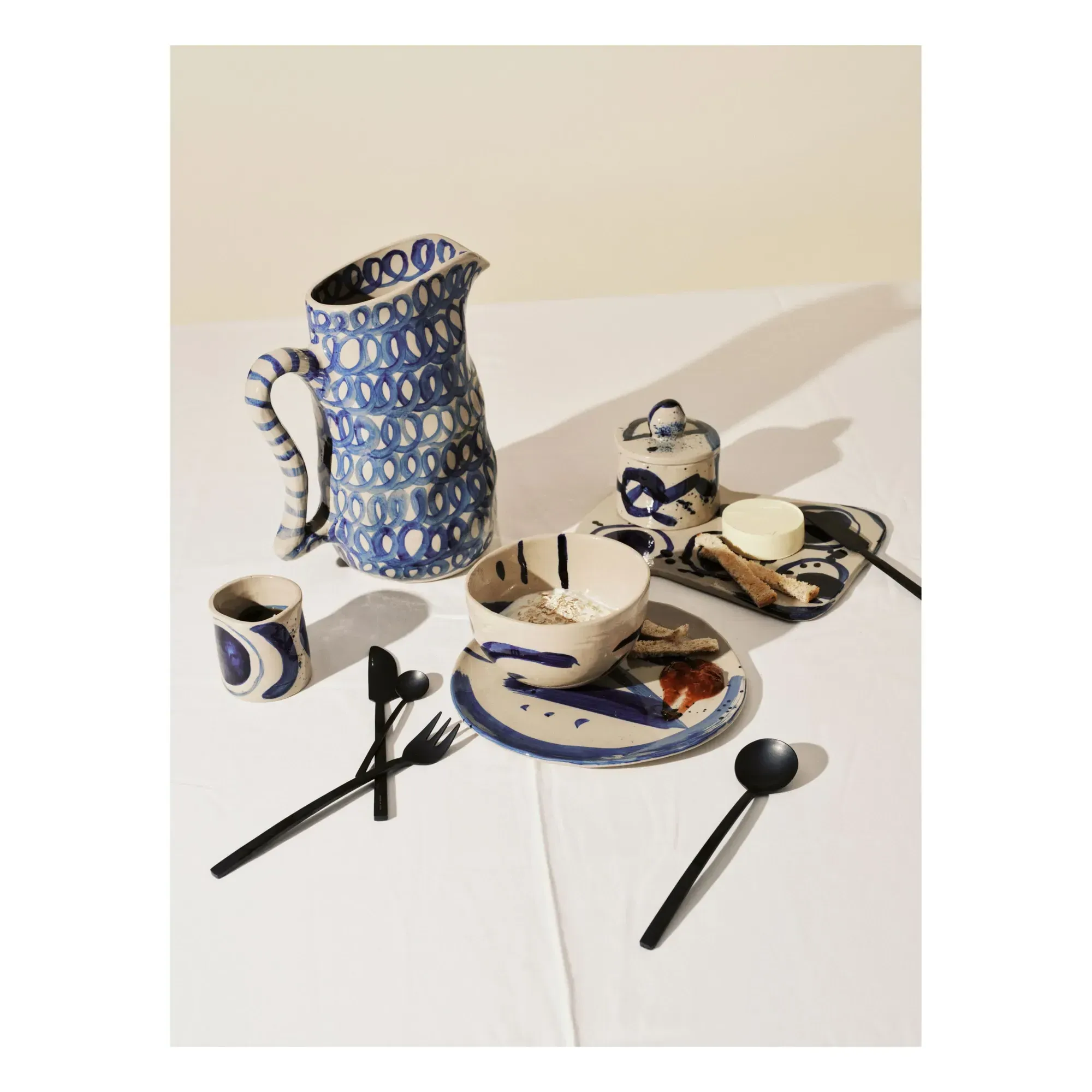 Charly by Marie Michielssen Decanter - Blue, Stoneware alternate view