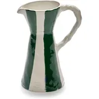 Charly by Marie Michielssen Striped Decanter - Green, Stoneware alternate view