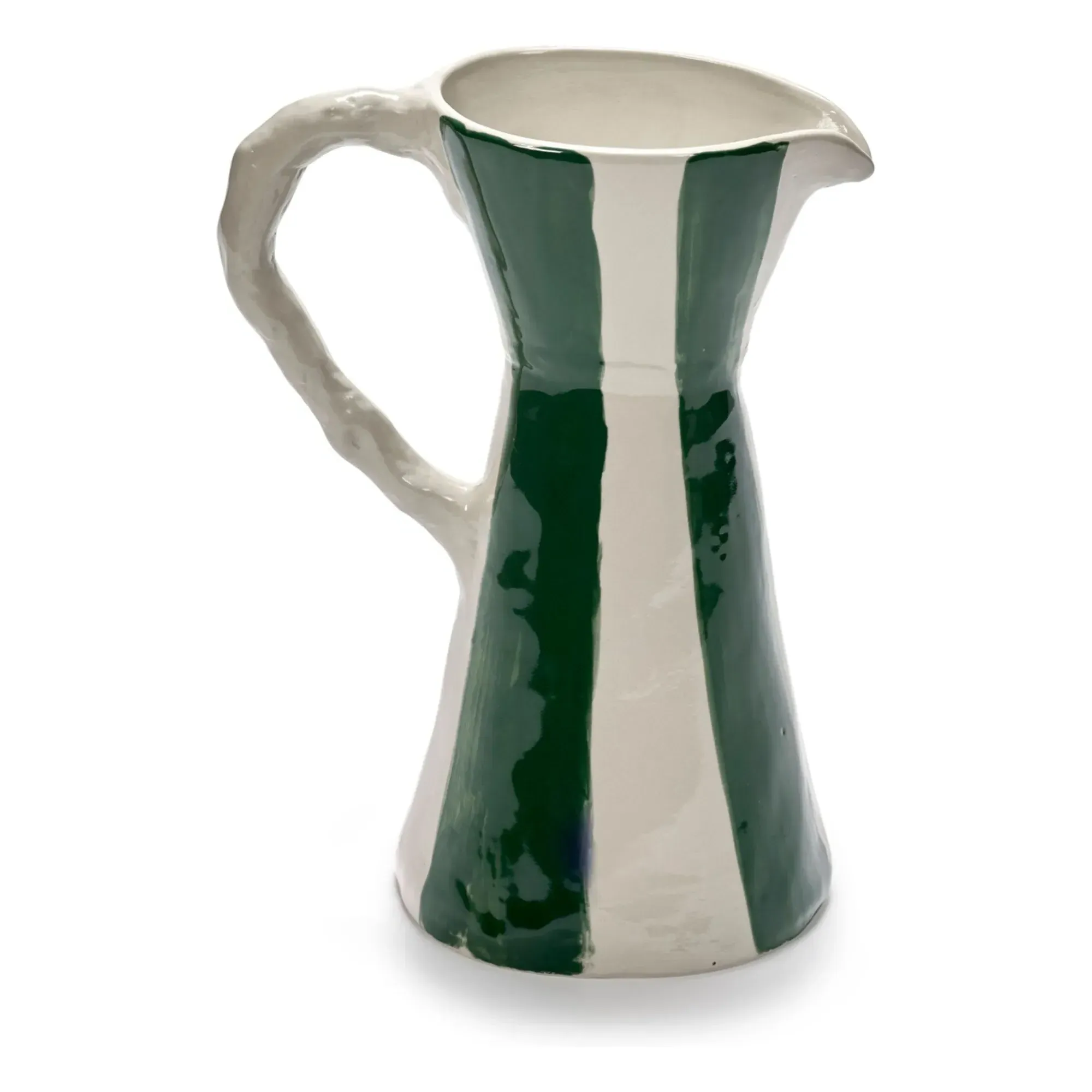 Charly by Marie Michielssen Striped Decanter - Green, Stoneware product