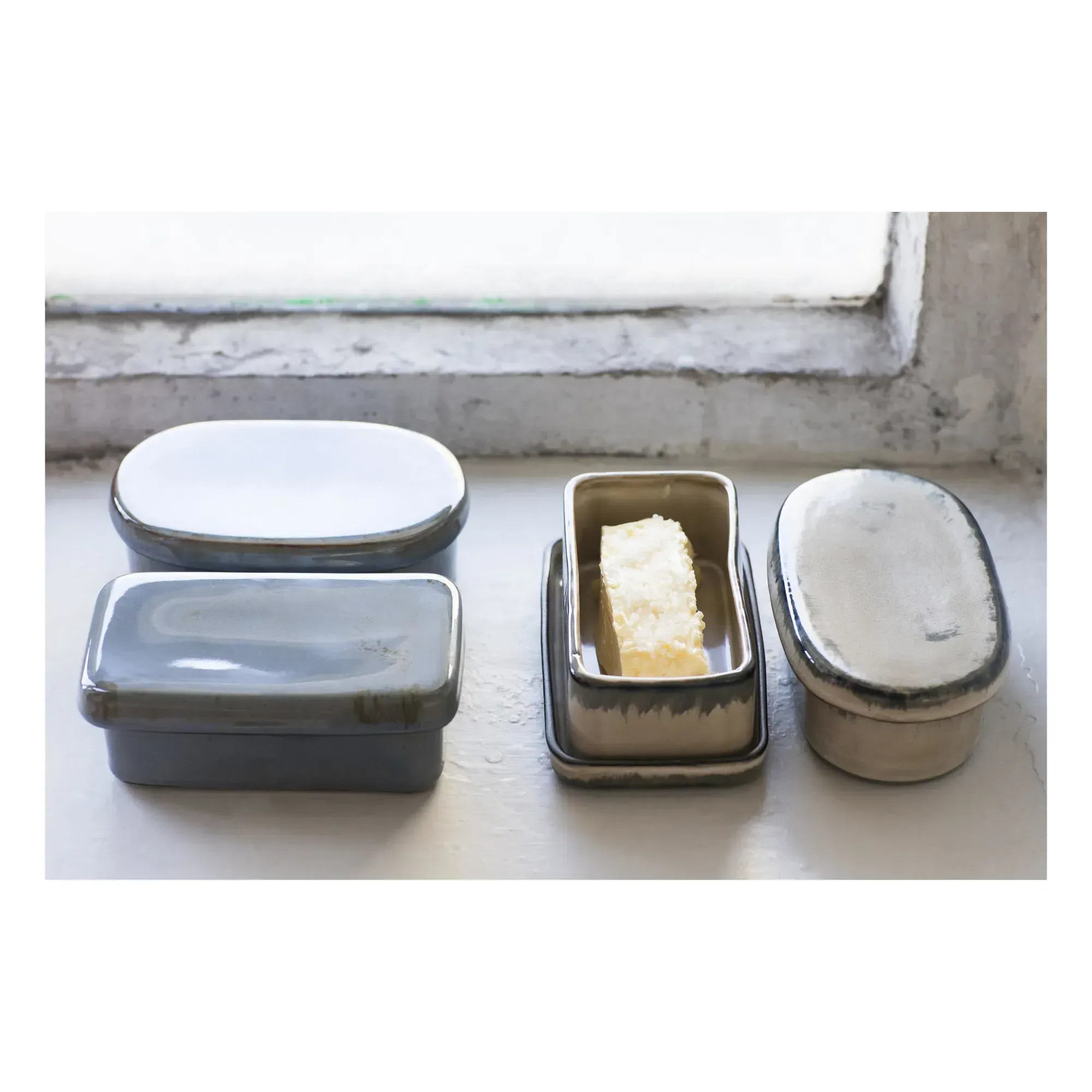 Dreamland Butter Dish - Blue, Ceramic alternate view
