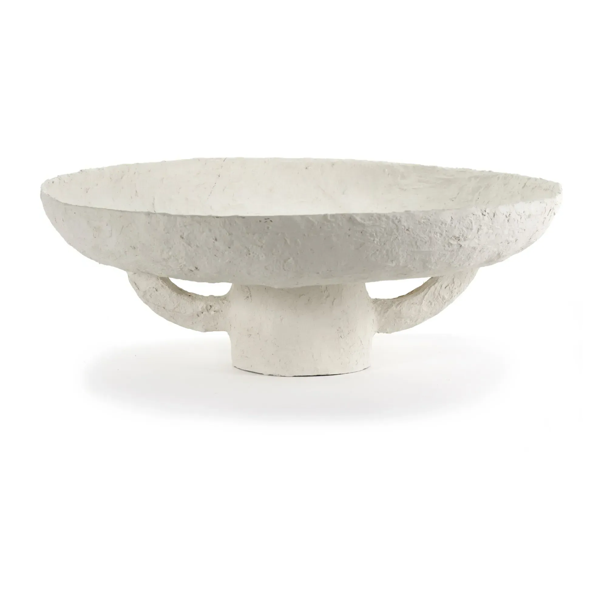 Earth Round Display Dish - White, Papier Mâché product